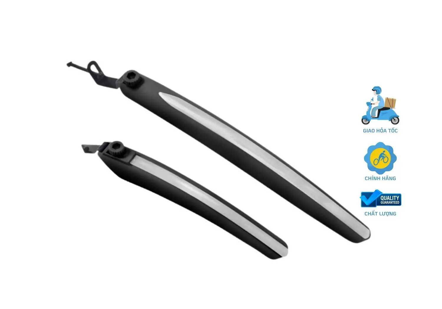 Chắn Bùn Dài Gọng Sắt Bắt Lỗ Khung 3 Chắn bùn giúp chiếc xe của bạn luôn trông mới và sạch sẽ