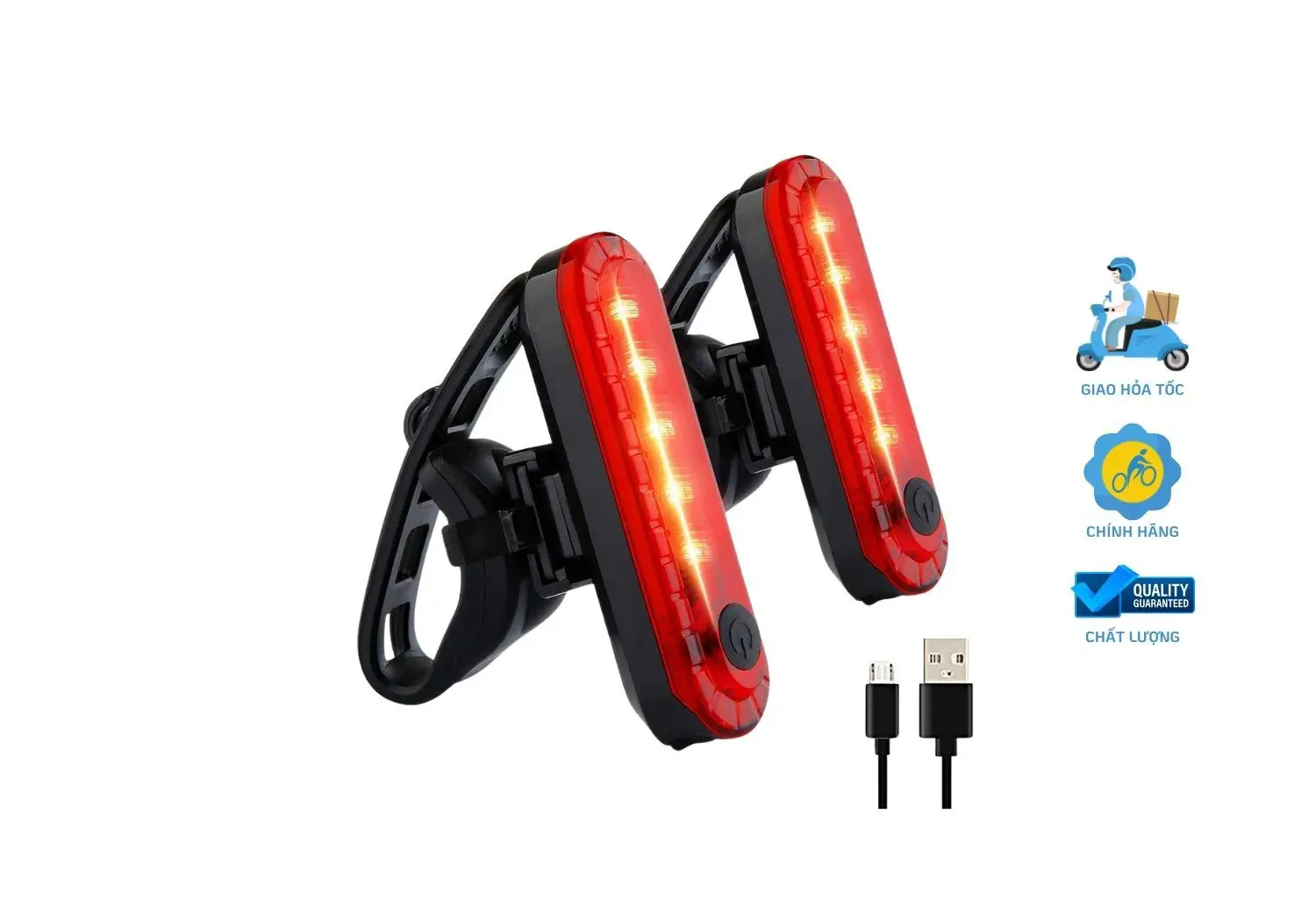 Đèn Sau Led Xe Đạp 4 Chế Độ Sáng 1 Đèn sau Led xe đạp 4 chế độ sáng mang lại sự tiện lợi cho người đạp xe