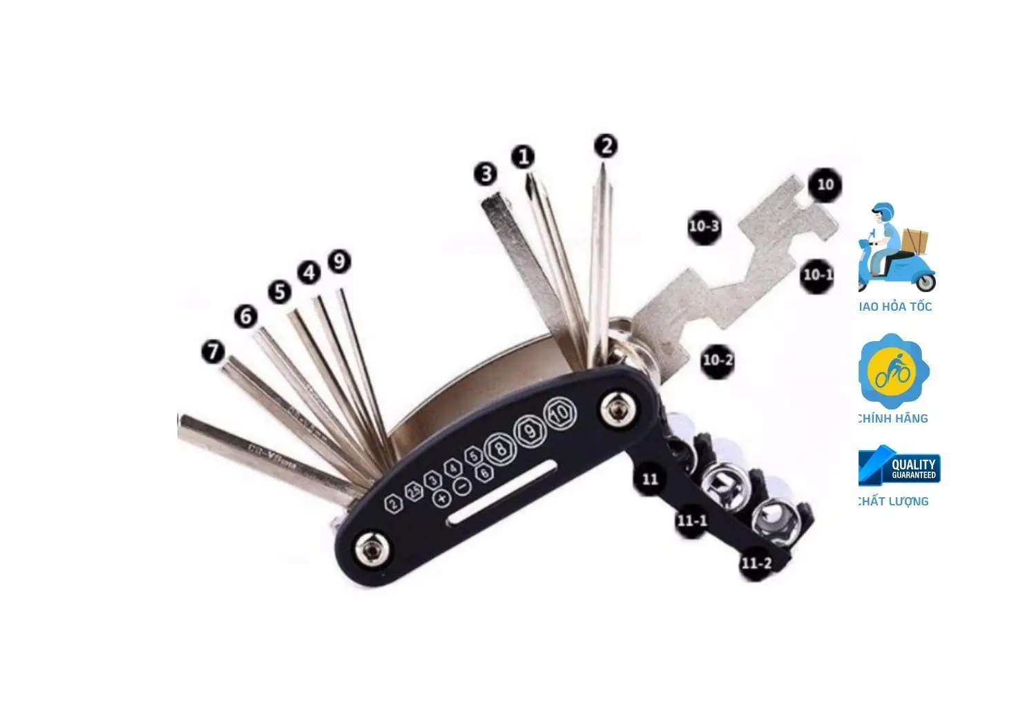 Bộ lục giác có khóa đa năng là công cụ thiết yếu giúp bạn dễ dàng sửa chữa xe đạp