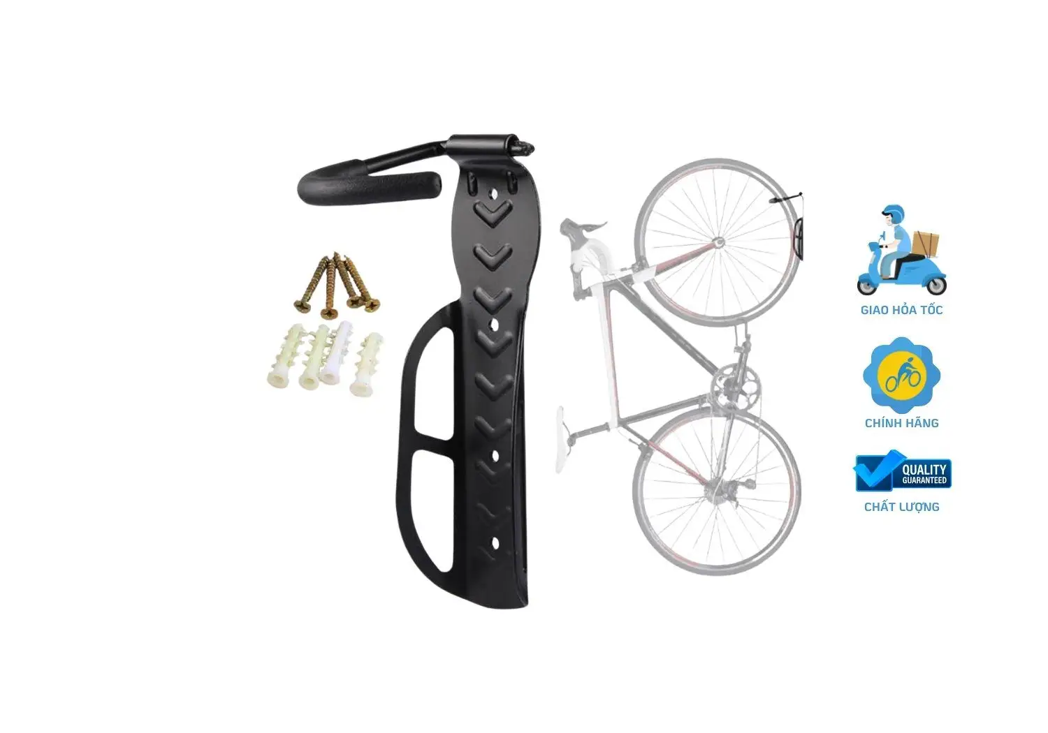 Móc treo đơn giúp bạn dễ dàng lắp đặt và sử dụng mà không chiếm nhiều diện tích trong không gian sống