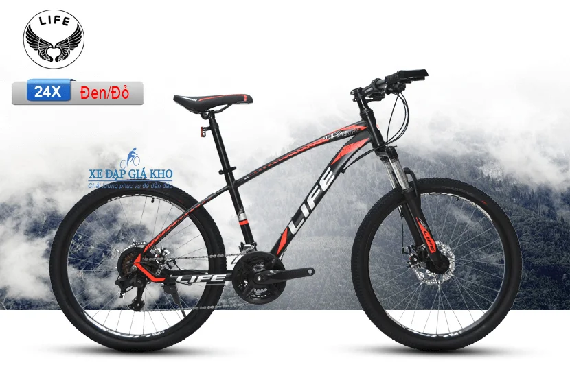 Xe Đạp Thể Thao 24 Inch LIFE 24X - Đỏ 1 Xe Đạp Thể Thao 24 Inch LIFE 24X - Đỏ