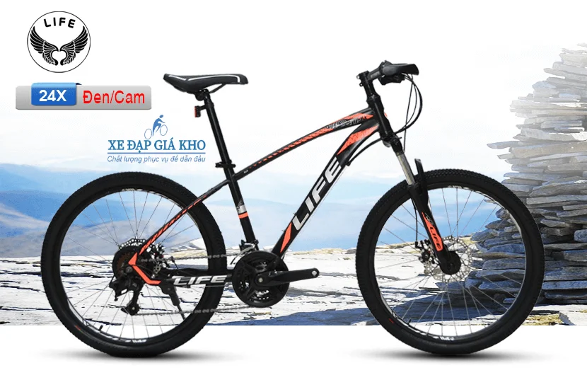 Xe Đạp Thể Thao 26 Inch LIFE 26X - Cam 1 Xe Đạp Thể Thao 26 Inch LIFE 26X - Cam