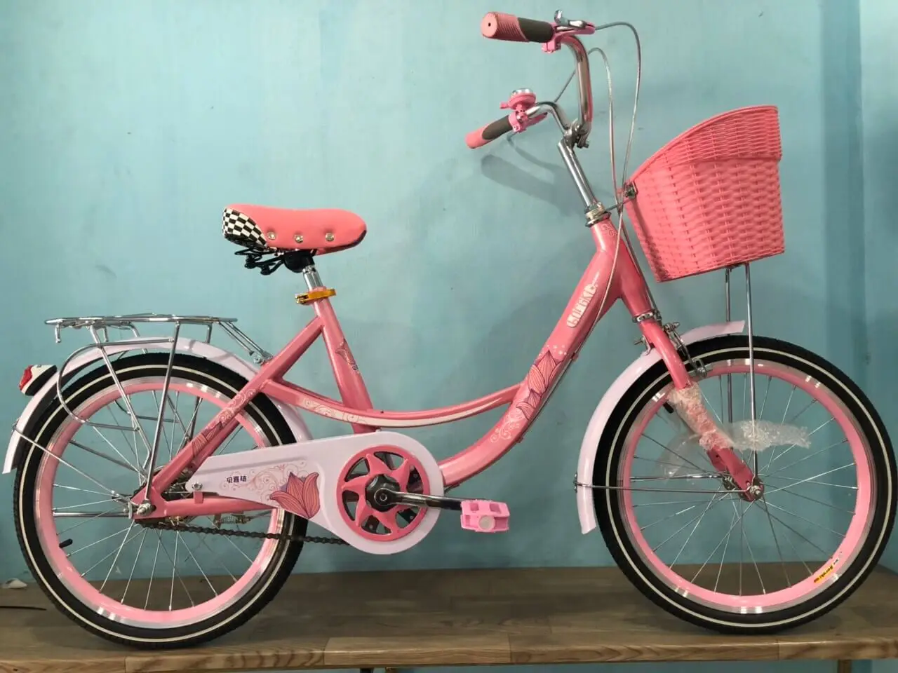 Xe Đạp Trẻ Em 20 Inch Cao Cấp BORGKI Ống Kép - Tím