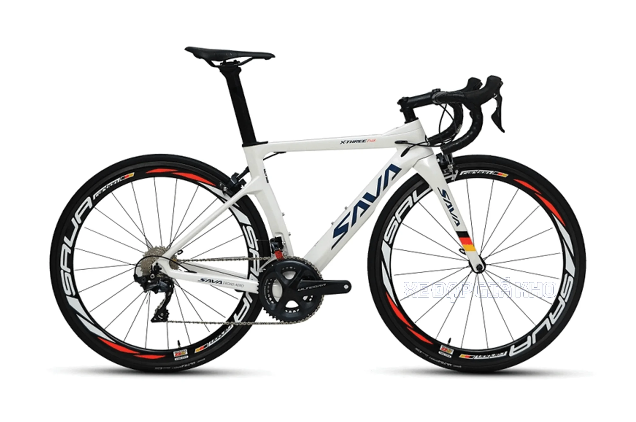 Xe Đạp Đua Carbon SAVA X3 Plus - Khung Carbon | Tay Đề Lắc | Shimano Ultegra
