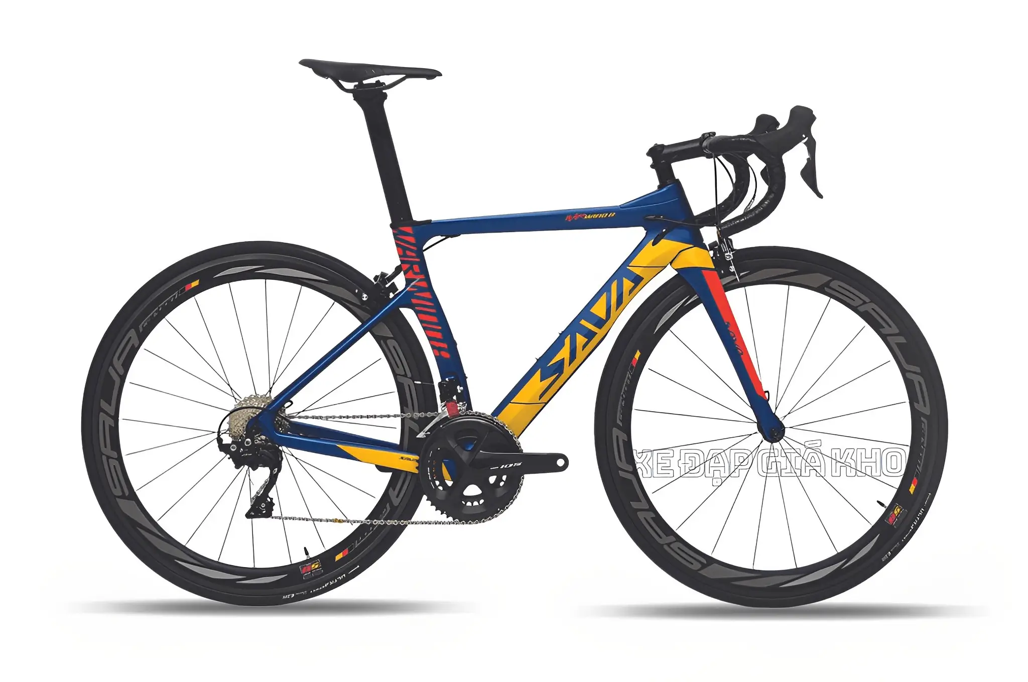 Xe Đạp Đua Sava WarWind8 - Khung Carbon | Tay đề Lắc | Shimano 105 - 2022