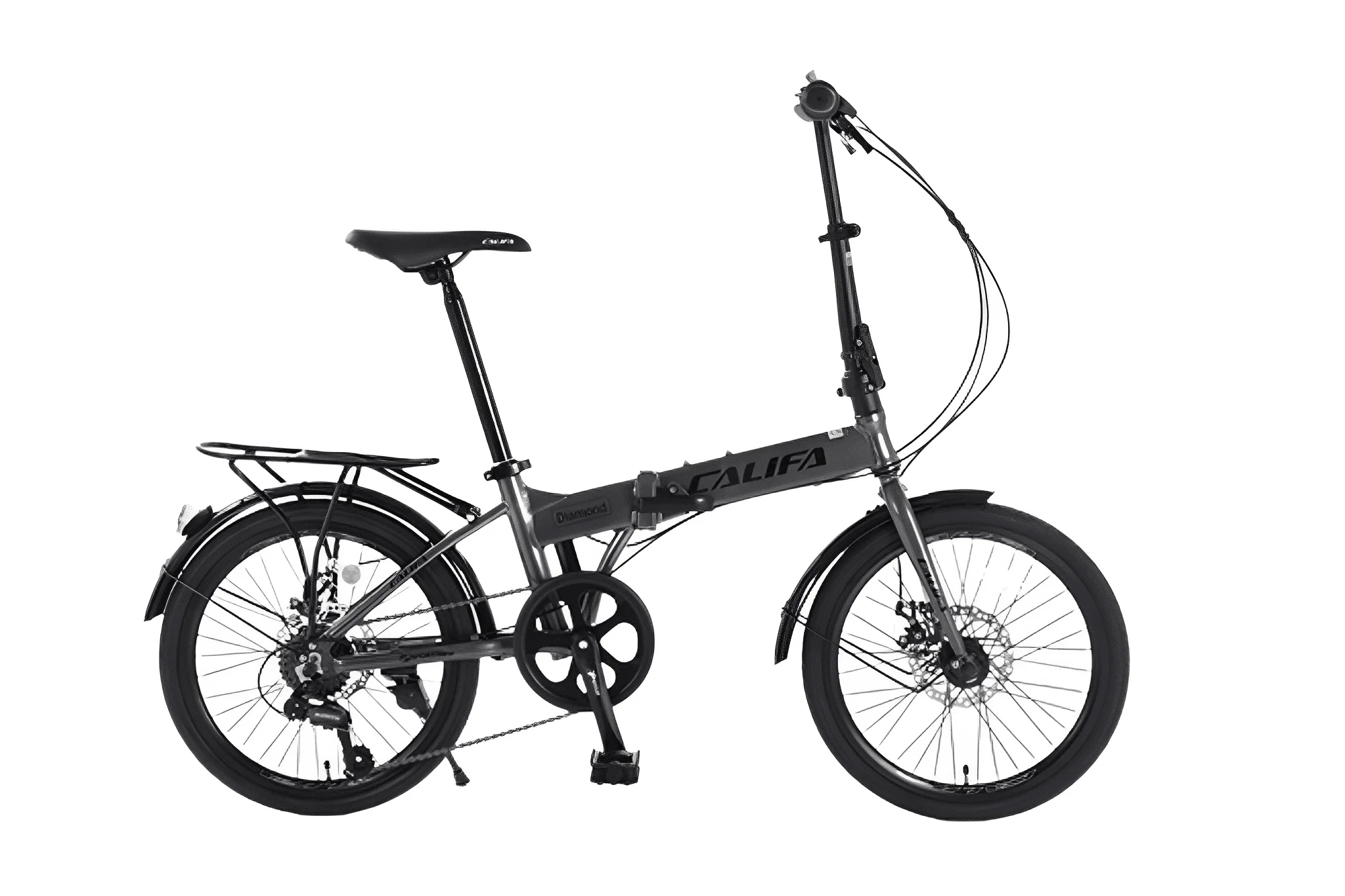 Xe Đạp Gấp Califa Diamond 20 Inch Khung Nhôm 6 Khung xe chắc chắn và hệ thống phanh mạnh mẽ