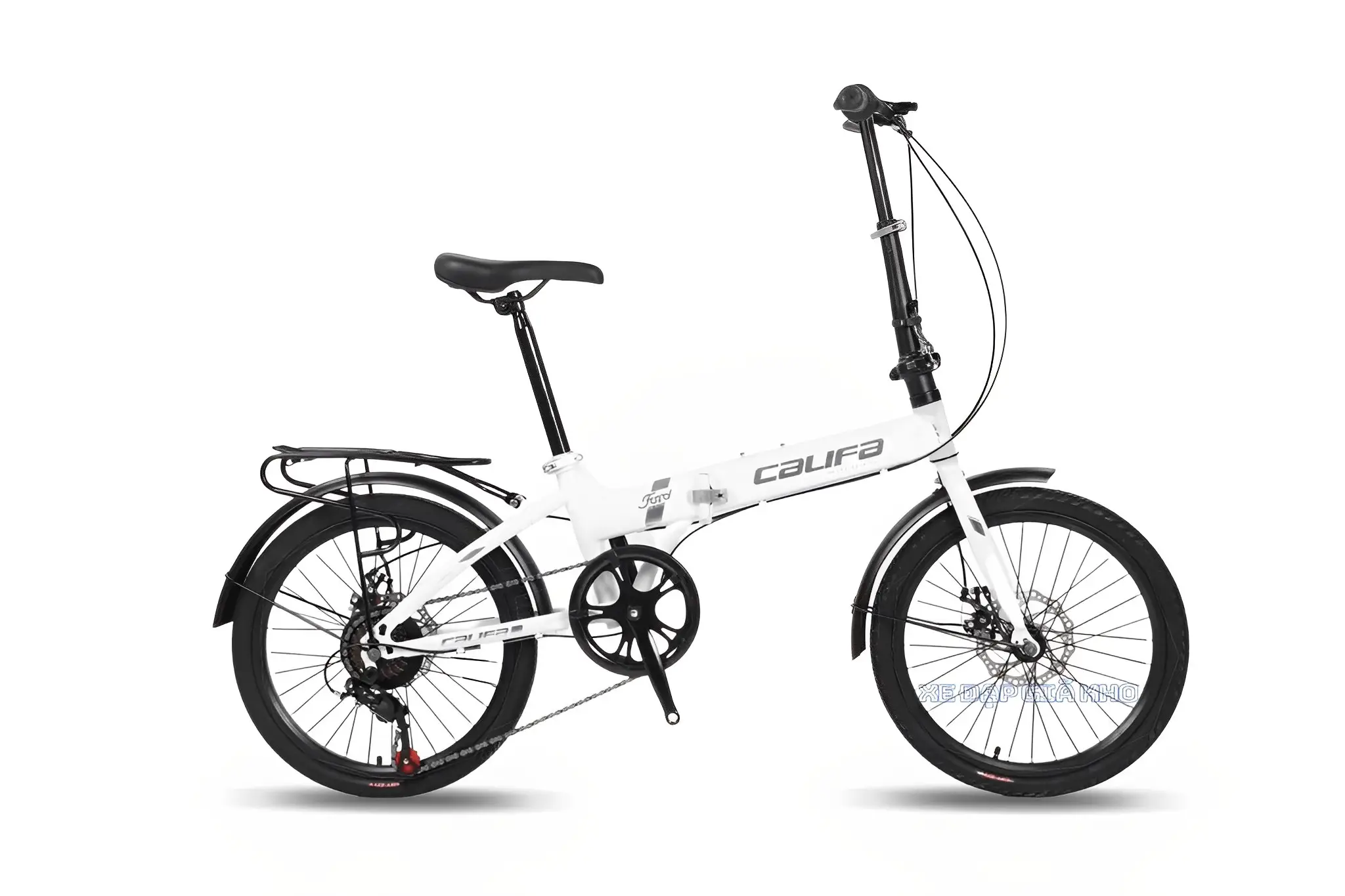 Xe Đạp Gấp Califa Khung Thép Có Đề 20 Inch