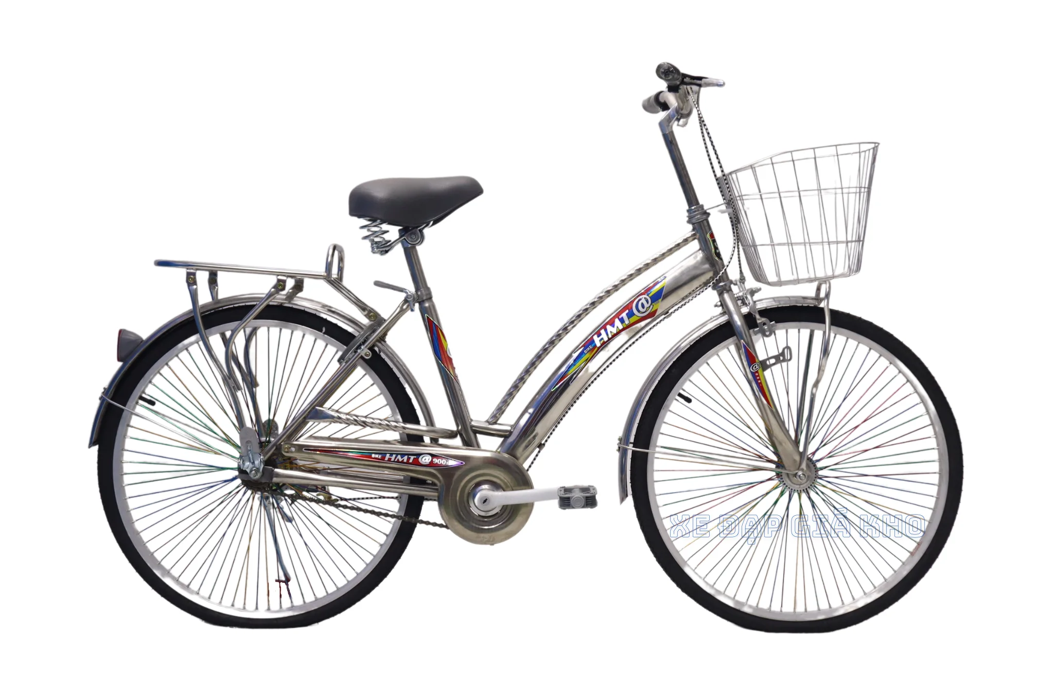 Xe Đạp Phổ Thông @600 Inox 24 Inch 72 căm