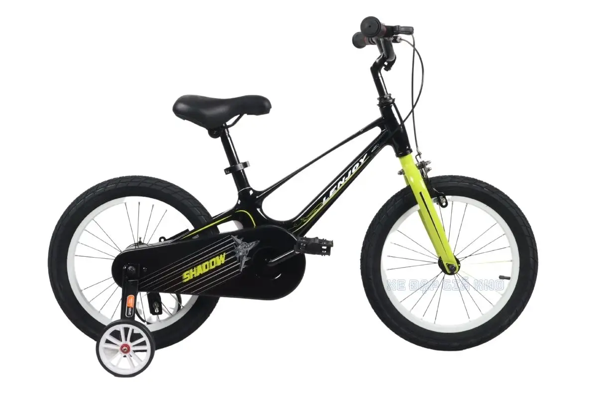 Xe Đạp Trẻ Em 16 Inch Lenjoy Màu Đen Xanh