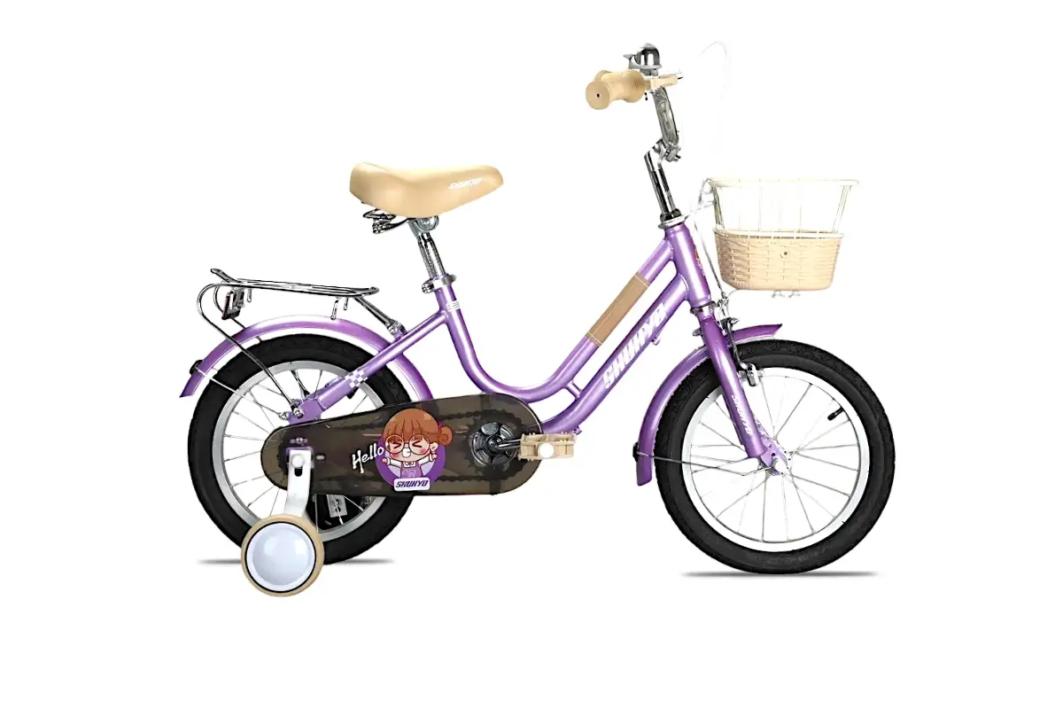 Xe Đạp Trẻ Em Bé Gái Shukyo S1 12 Inch tím