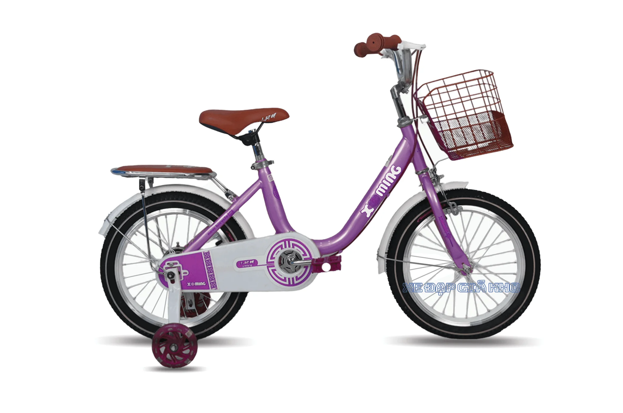 Xe Đạp Trẻ Em Bé Gái Xaming 1 Ống 16 inch