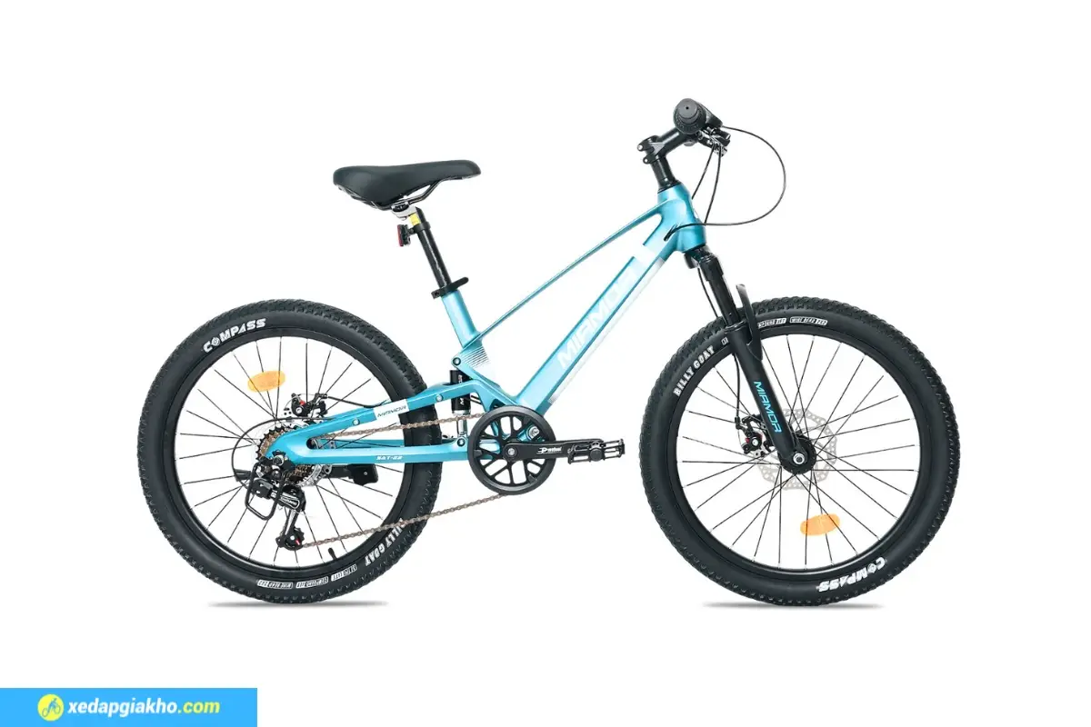 Xe Đạp Trẻ Em Bé Trai Miamor Satum 22 inch màu xanh nhạt