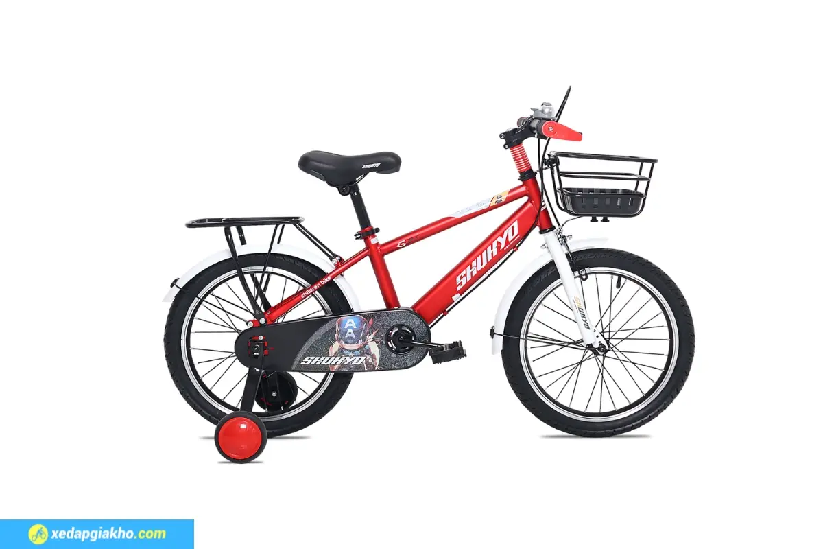 Xe Đạp Trẻ Em Bé Trai Shukyo K2 20 Inch 2 Xe Đạp Trẻ Em Bé Trai Shukyo K2 20 Inch màu đỏ