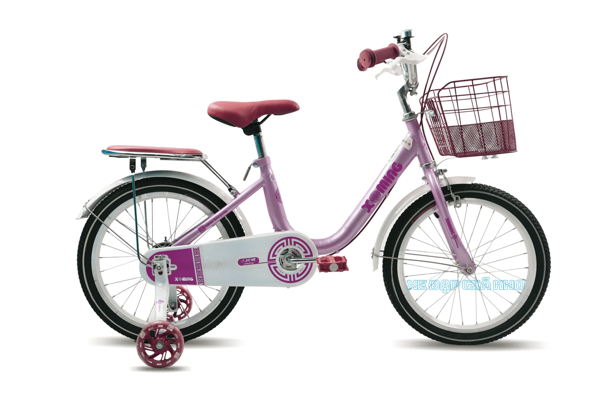 Xe Đạp Trẻ Em Nữ Xaming 1 Gióng 18 Inch