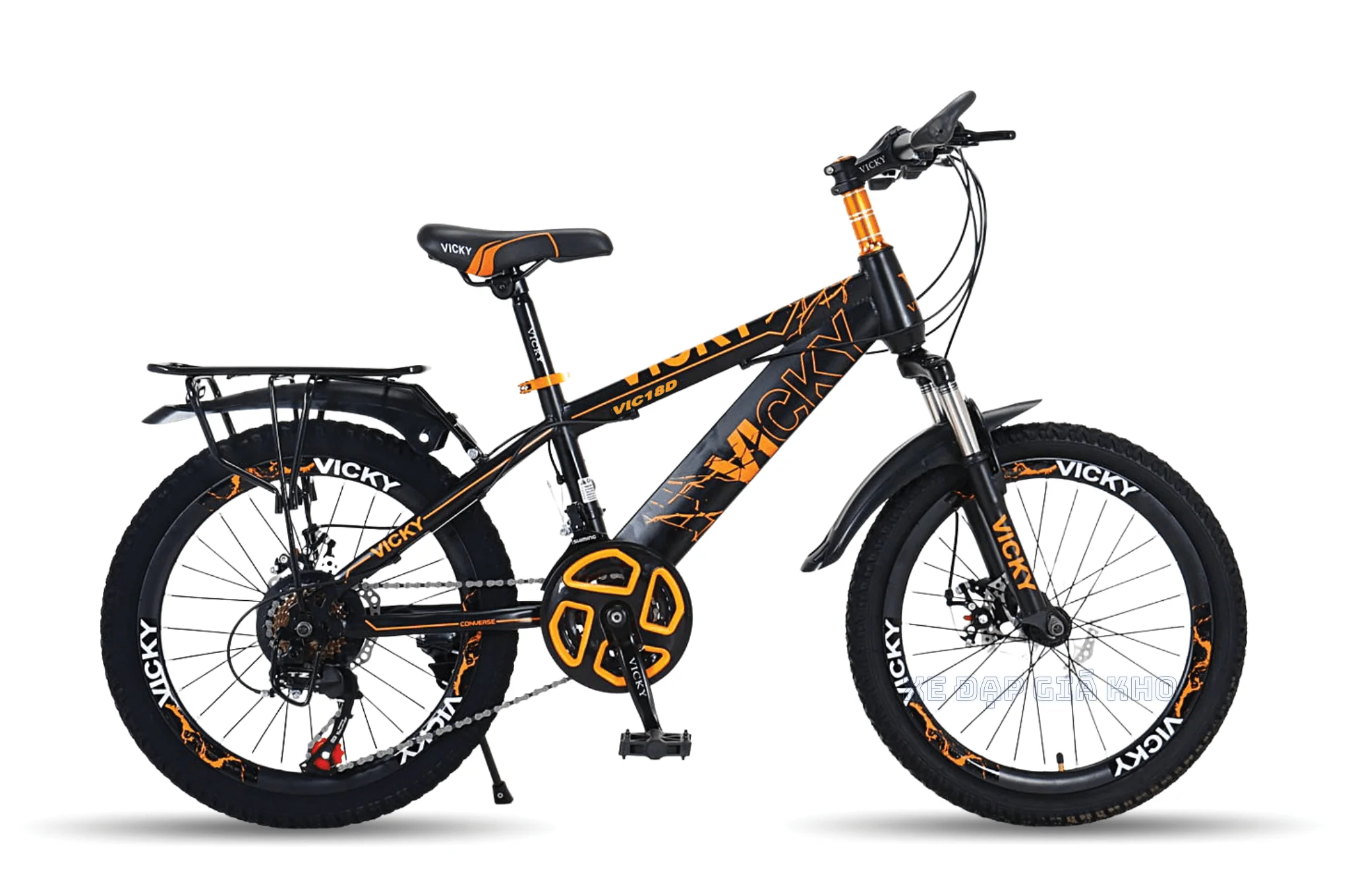 Xe Đạp Trẻ Em Vicky VIC18D Có Đề 18 Inch