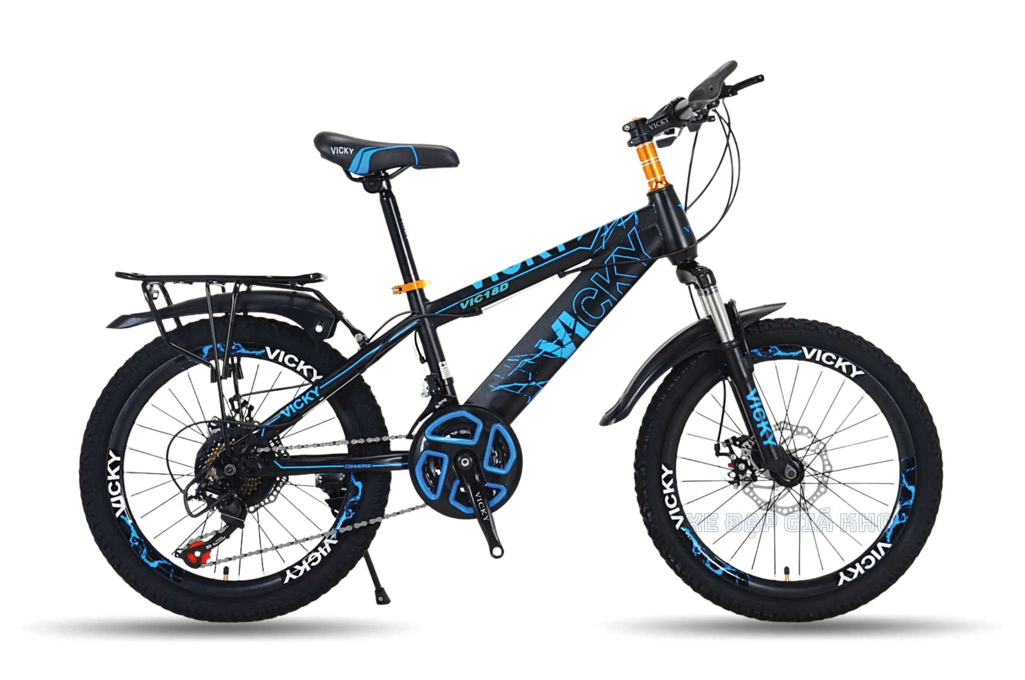 Xe Đạp Trẻ Em Vicky VIC18D Có Đề 18 Inch
