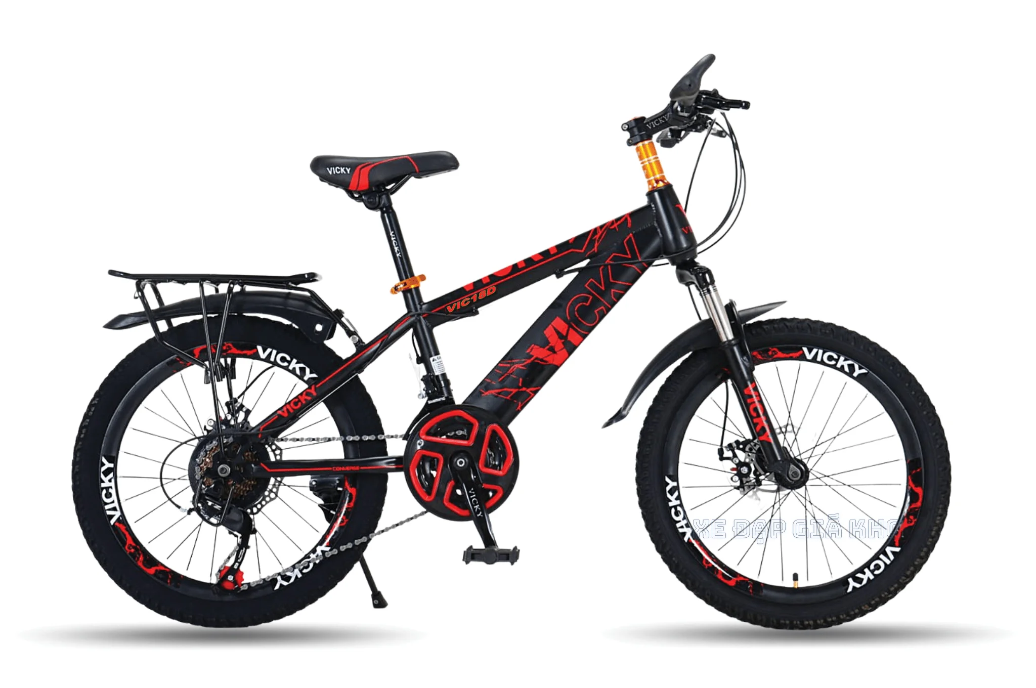 Xe Đạp Trẻ Em Vicky VIC18D Có Đề 18 Inch