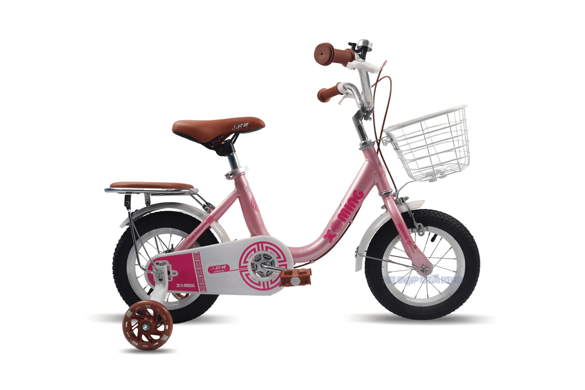 Xe Đạp Trẻ Em Xaming 1 Ống Bé Gái 14 Inch