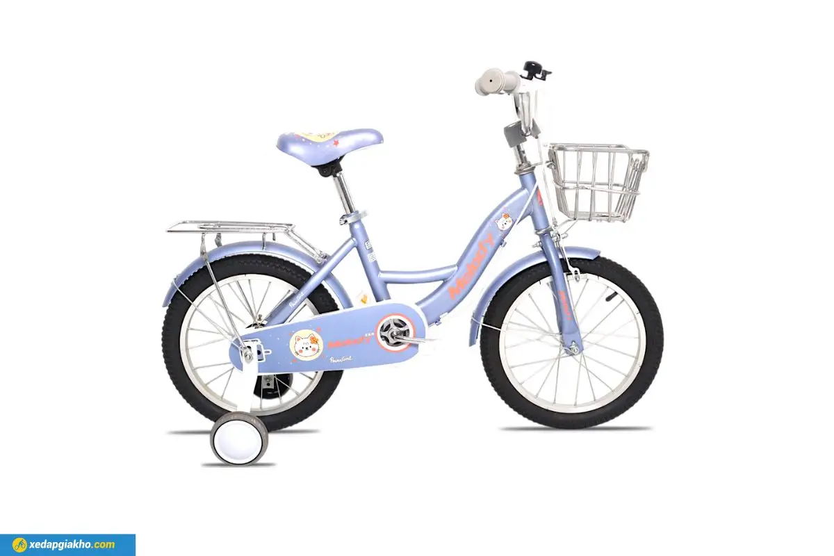 Xe Đạp Trẻ Em Bé Gái Melody 14 Inch màu tím