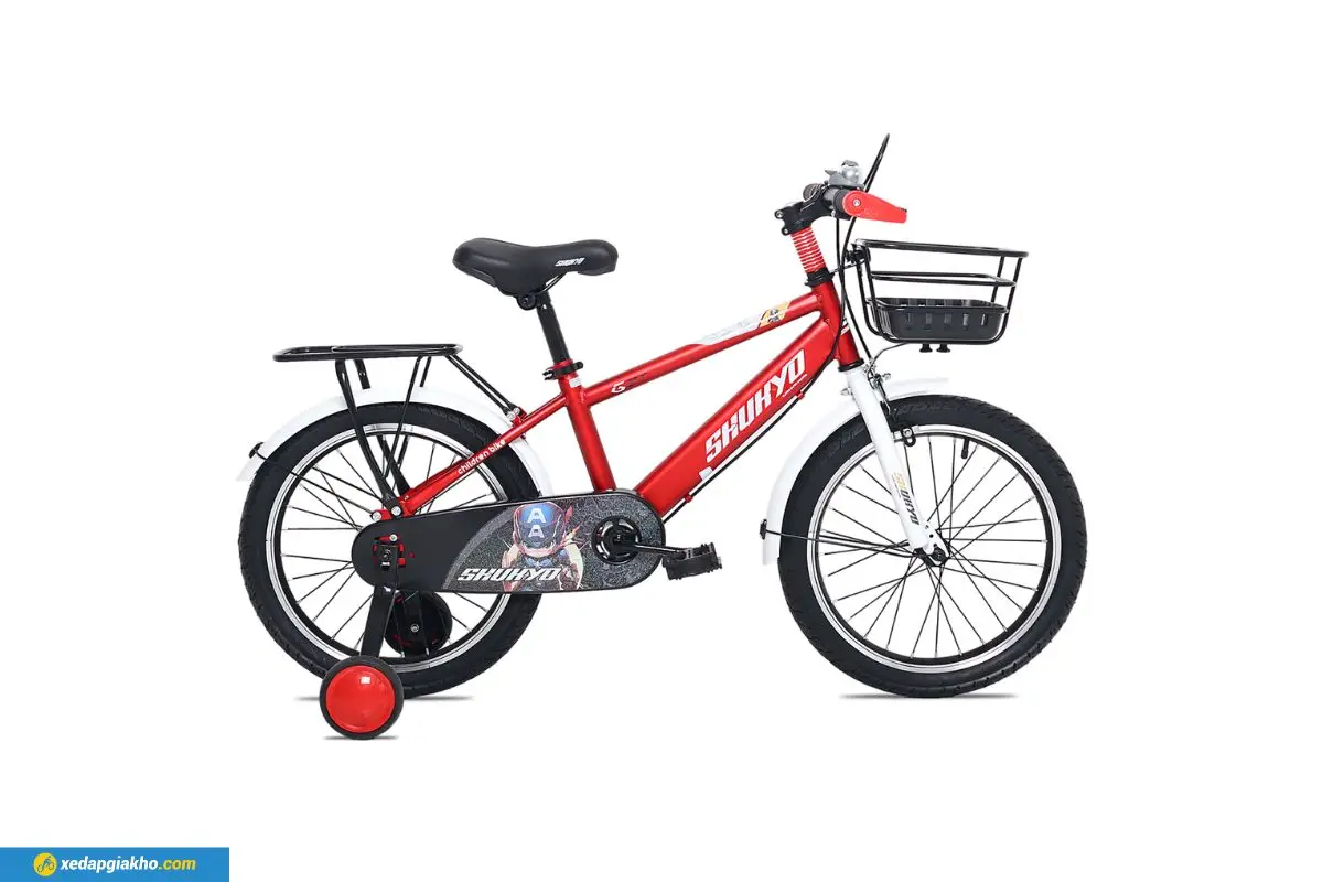 Xe Đạp Trẻ Em Bé Trai Shukyo K2 12 đỏ