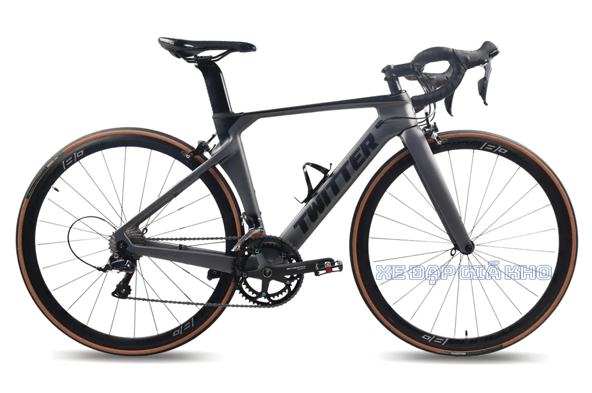 Xe Đạp Đua Twitter R5 R3000 - Khung Carbon | Tay Đề Lắc | Shimano Sora | Phanh Tektro