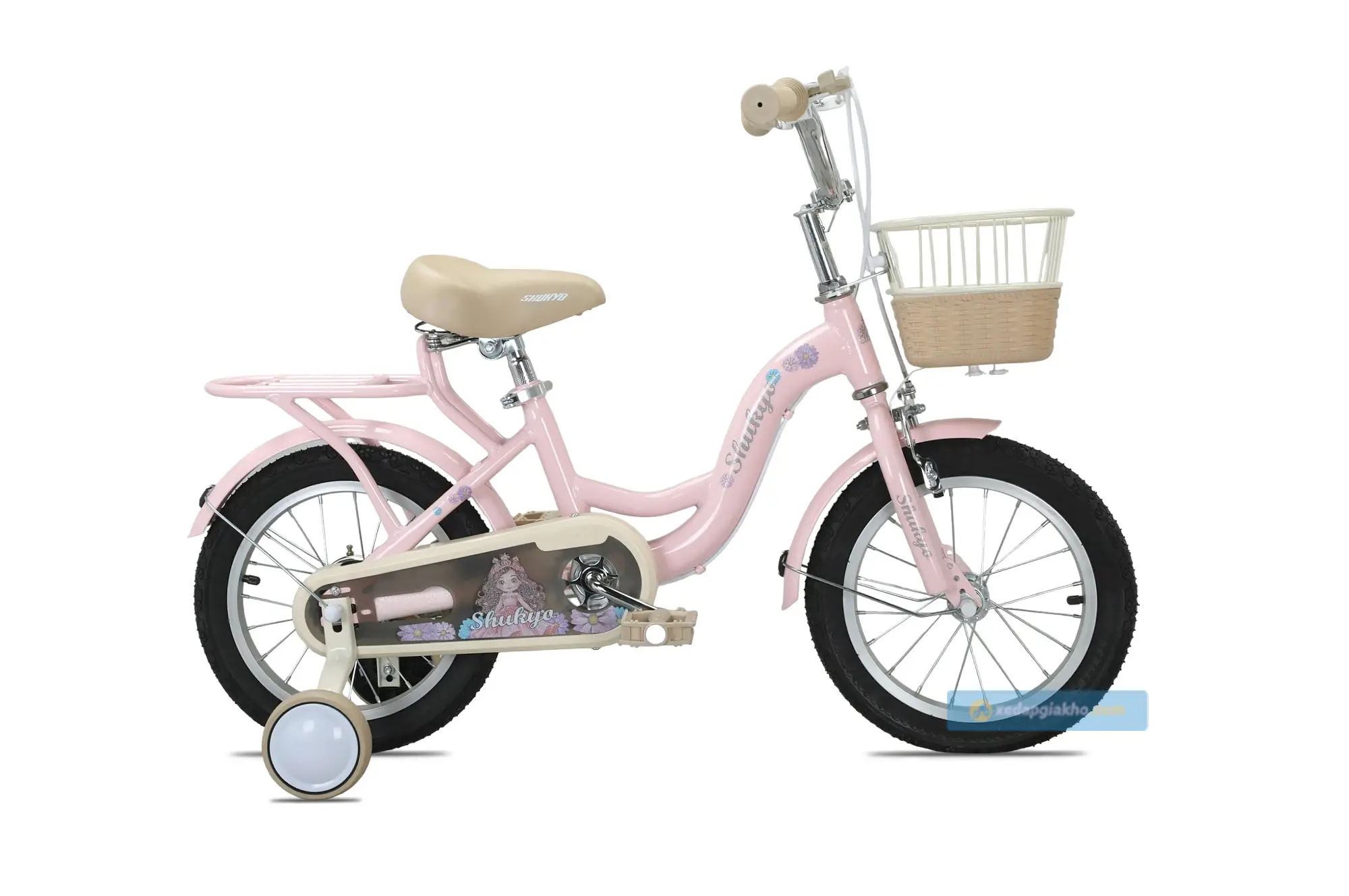 Xe Đạp Trẻ Em Bé Gái Shukyo S3 12 Inch