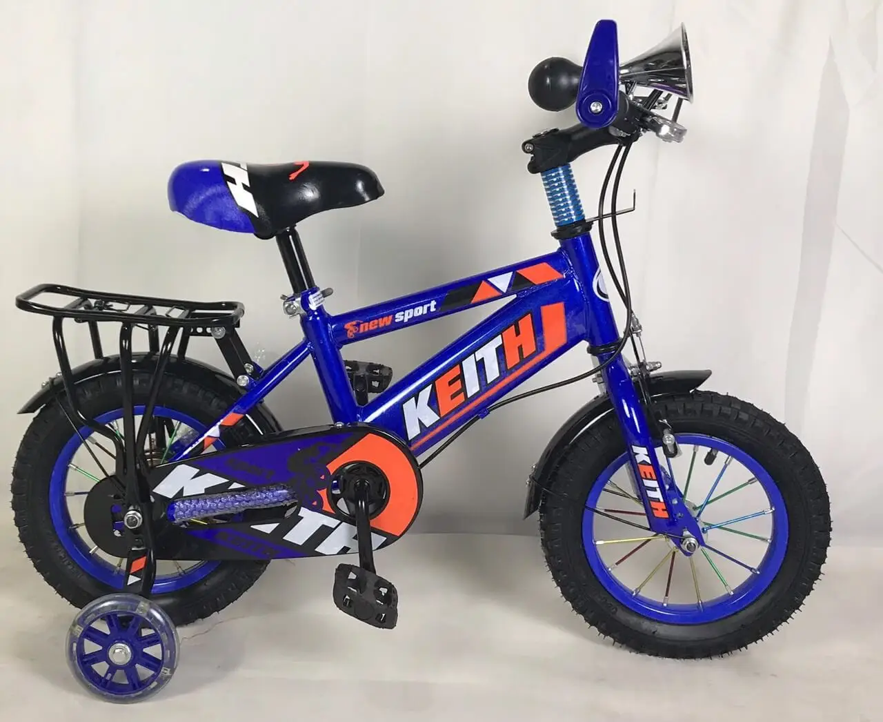 Xe Đạp Trẻ Em 12 Inch Keithbike  Sừng Trâu - Lá