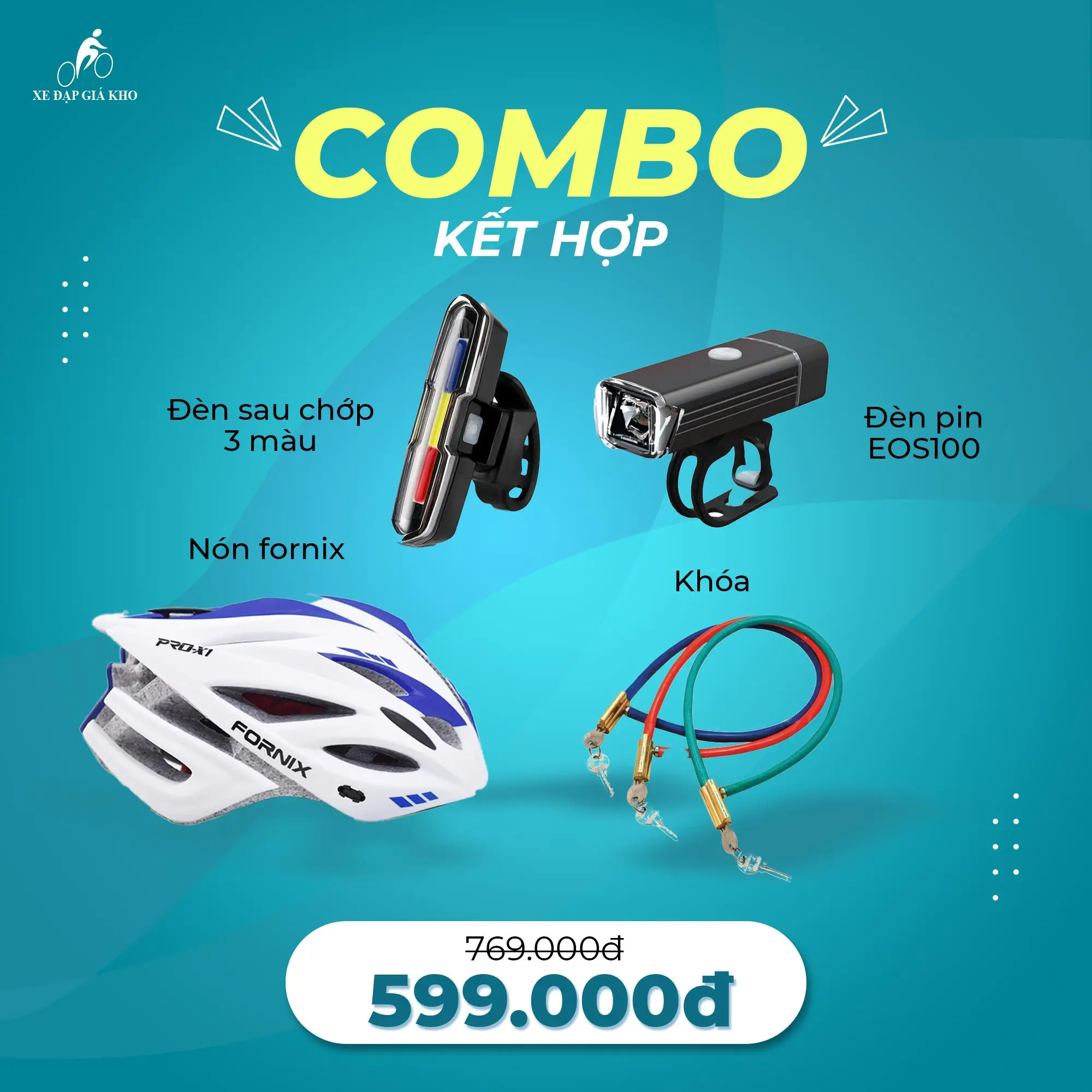 Combo Kết Hợp Phụ Kiện Xe Đạp