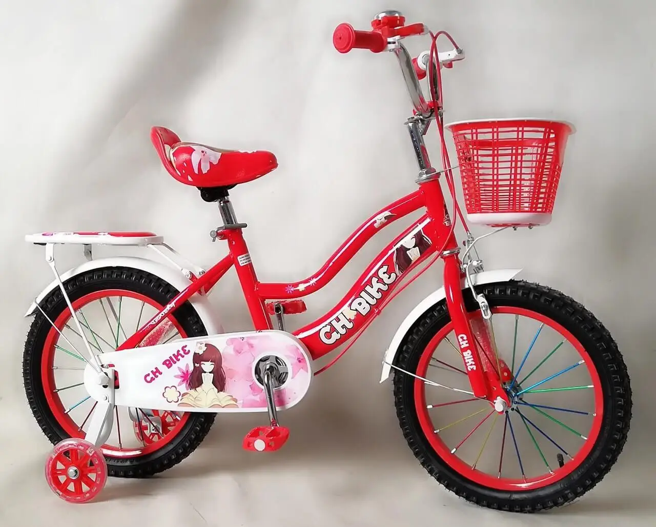 Xe Đạp Trẻ Em 16 Inch GH BIKE - Sườn 2 Ống - Màu Đỏ