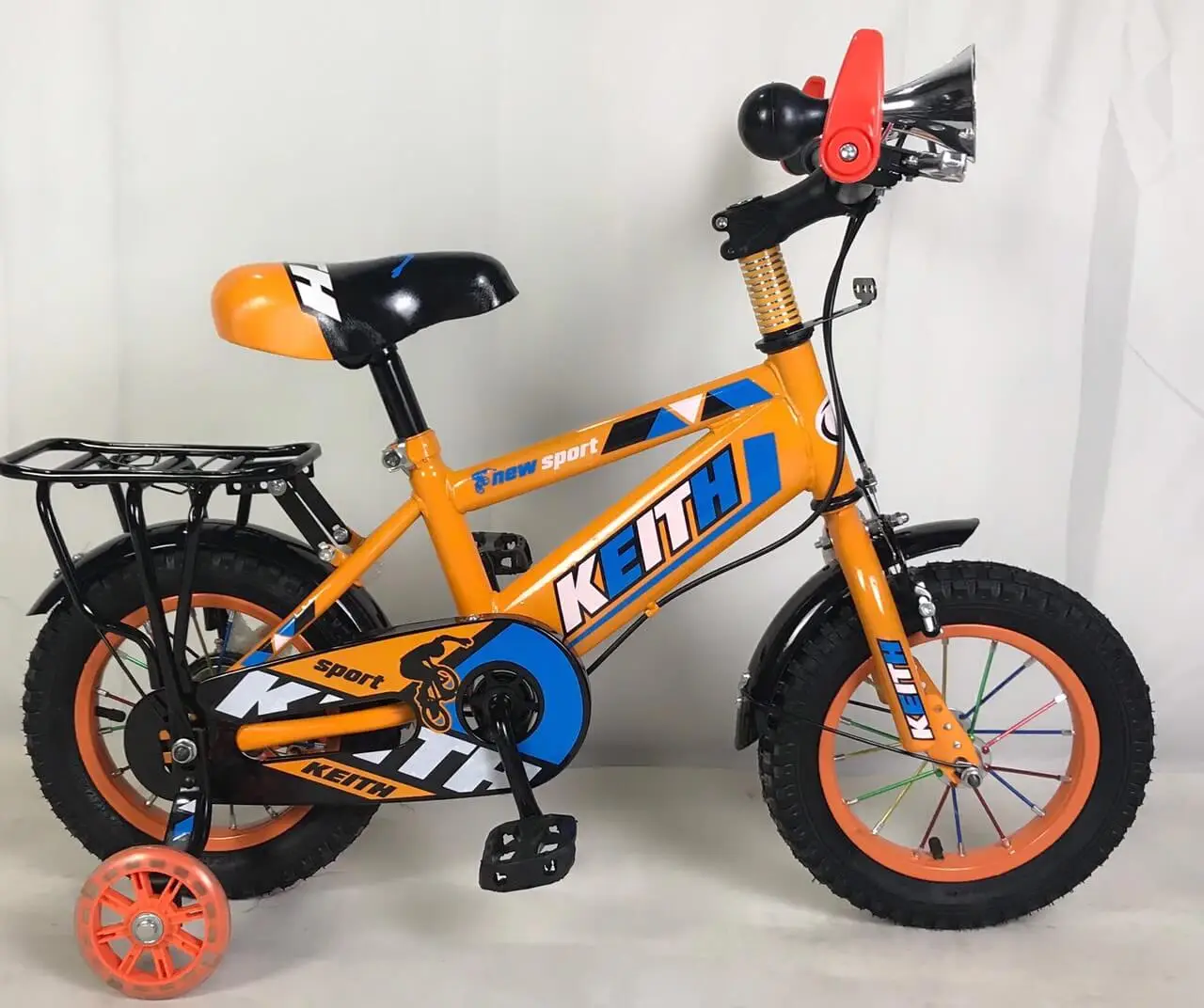 Xe Đạp Trẻ Em 12 Inch Keithbike  Sừng Trâu - Lá