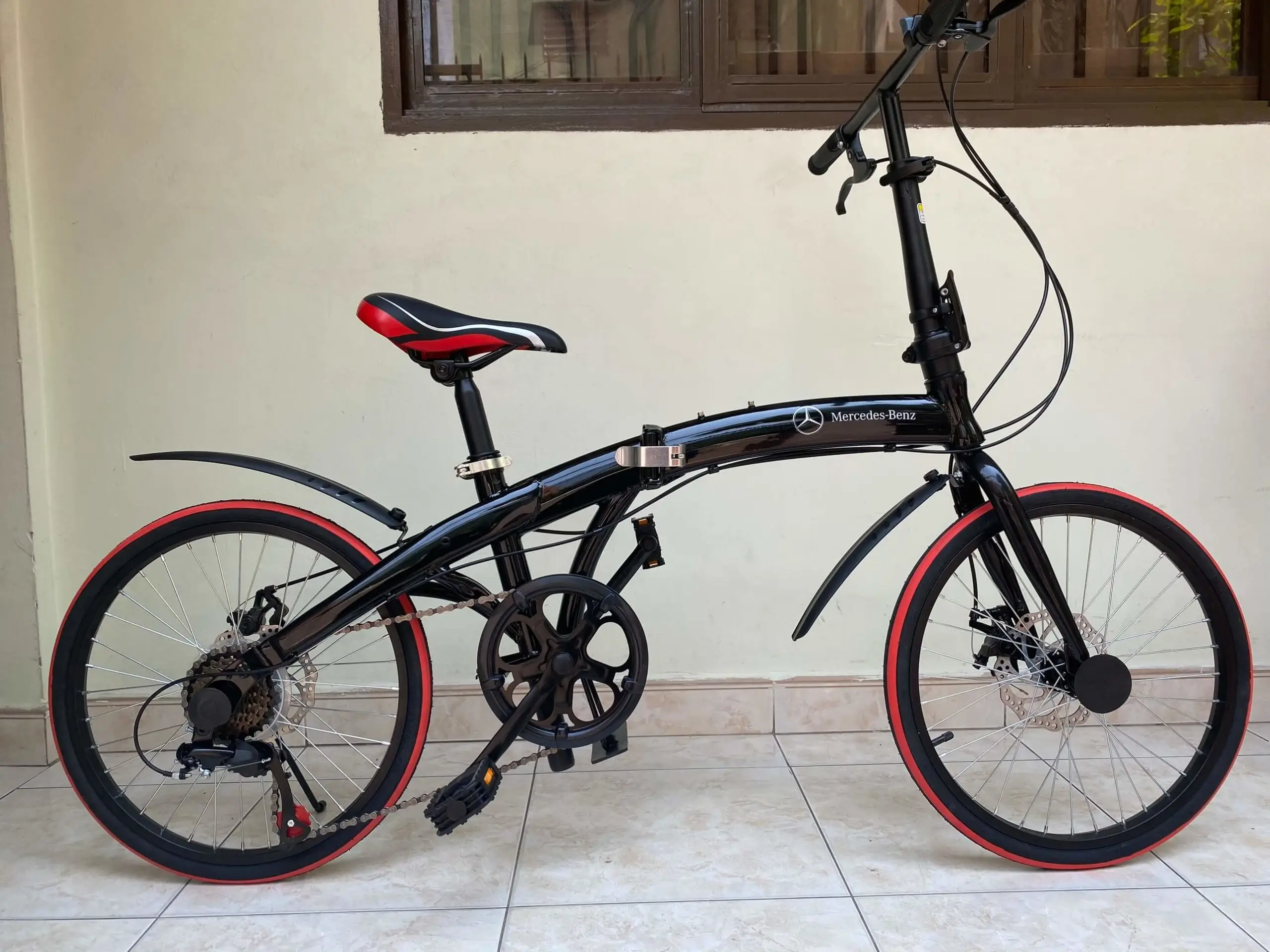 XE ĐẠP GẤP 20 INCH Mercedes-Benz  - Màu Trắng