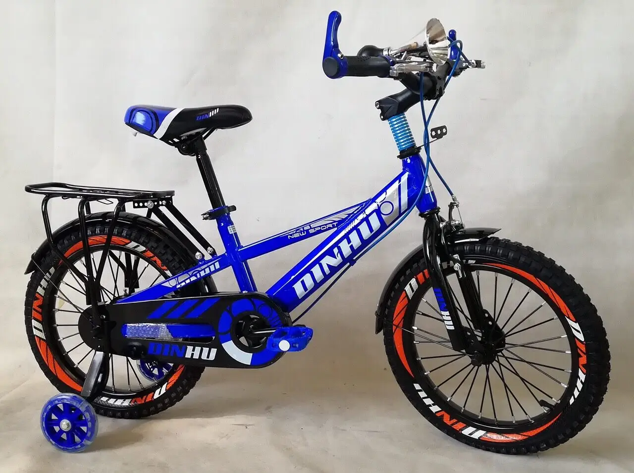 Xe Đạp Trẻ Em 16 Inch DINHU Lốp Cao Cấp - Đỏ