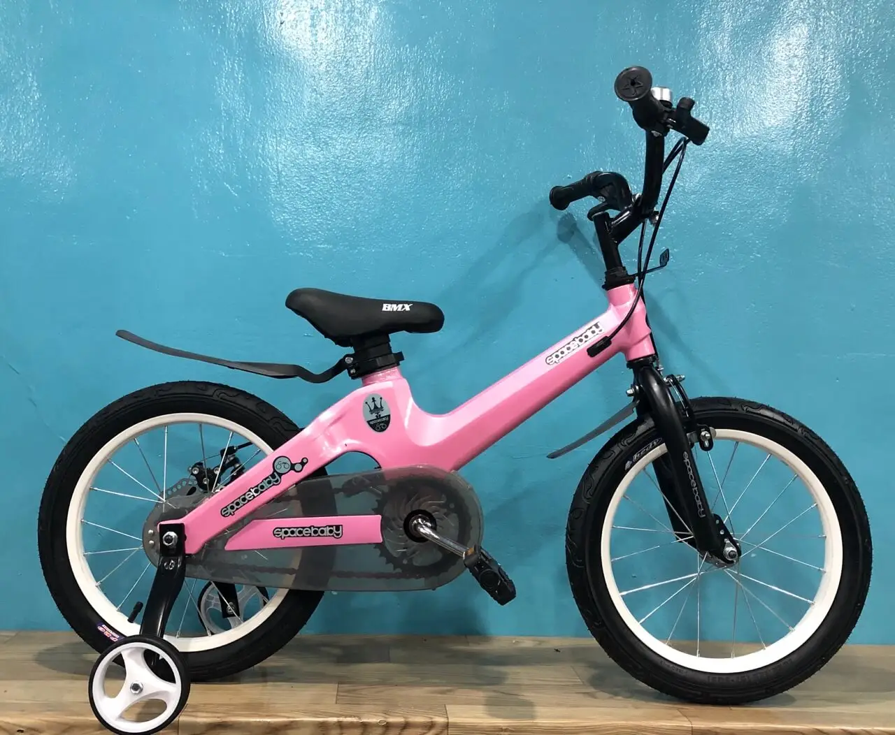 Xe Đạp 16 Inch SPACEBABY Khung Nhôm Bánh Căm - Màu Nâu CaFe 3 Xe Đạp 16 Inch SPACEBABY Khung Nhôm Bánh Căm - Màu Nâu CaFe