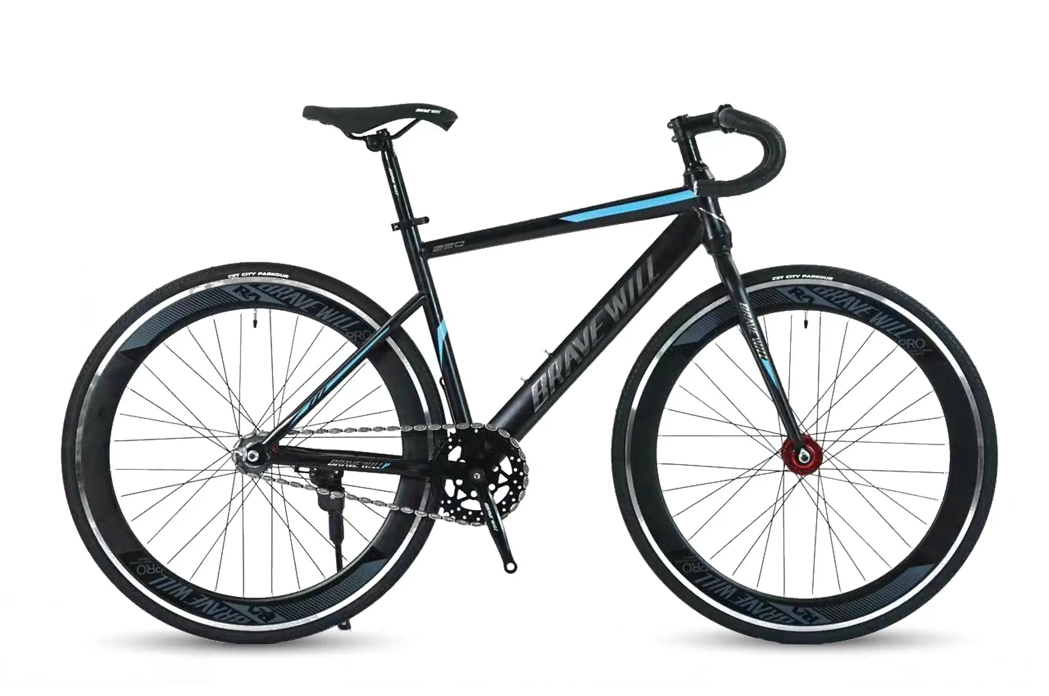 Xe Đạp Fixed Gear Brave Will Cổ Cong 700c