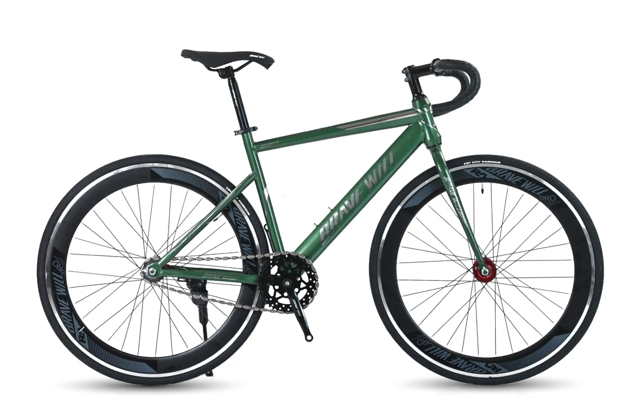 Xe Đạp Fixed Gear Brave Will Cổ Cong 700c
