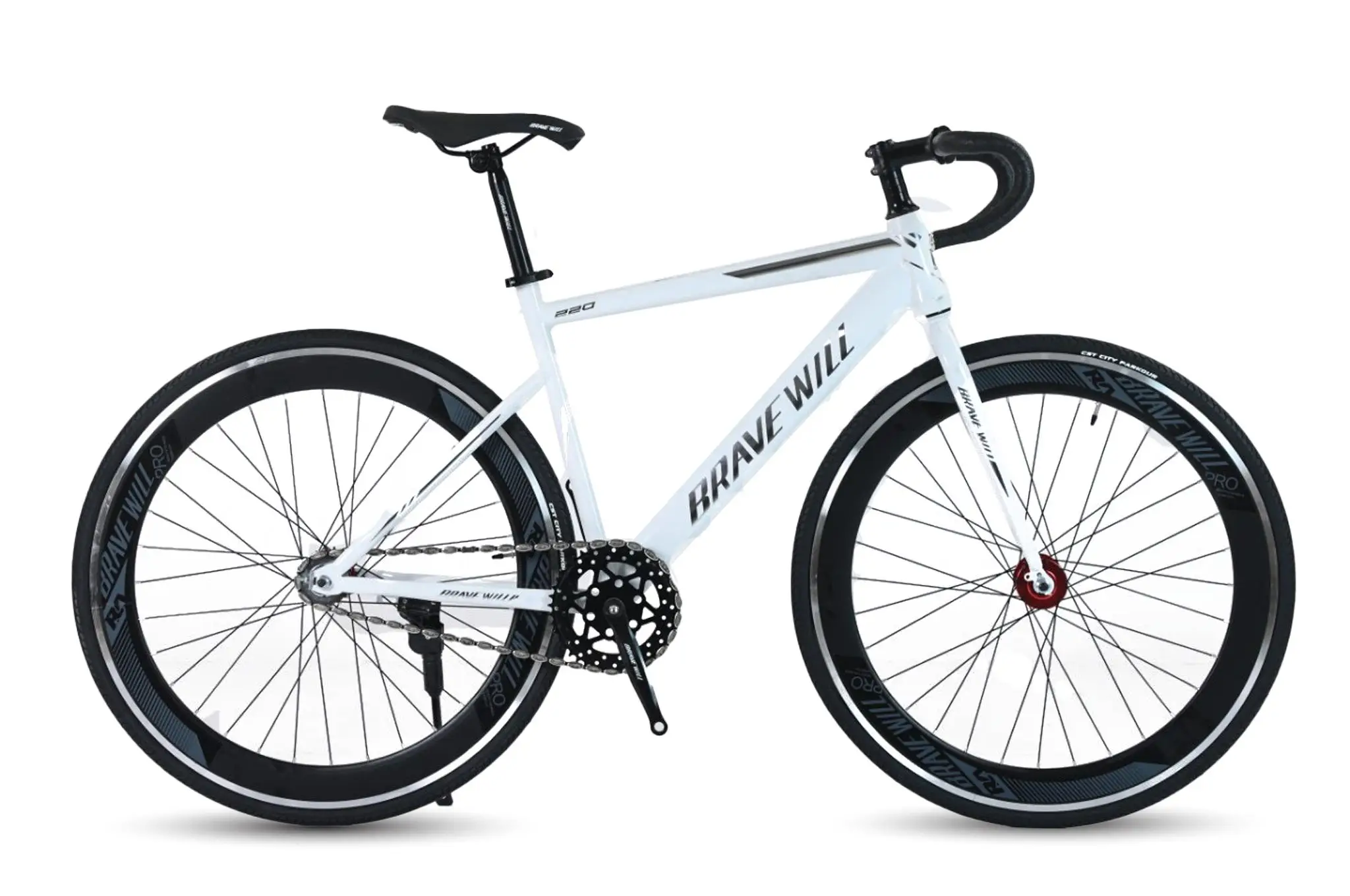 Xe Đạp Fixed Gear Brave Will Cổ Cong 700c