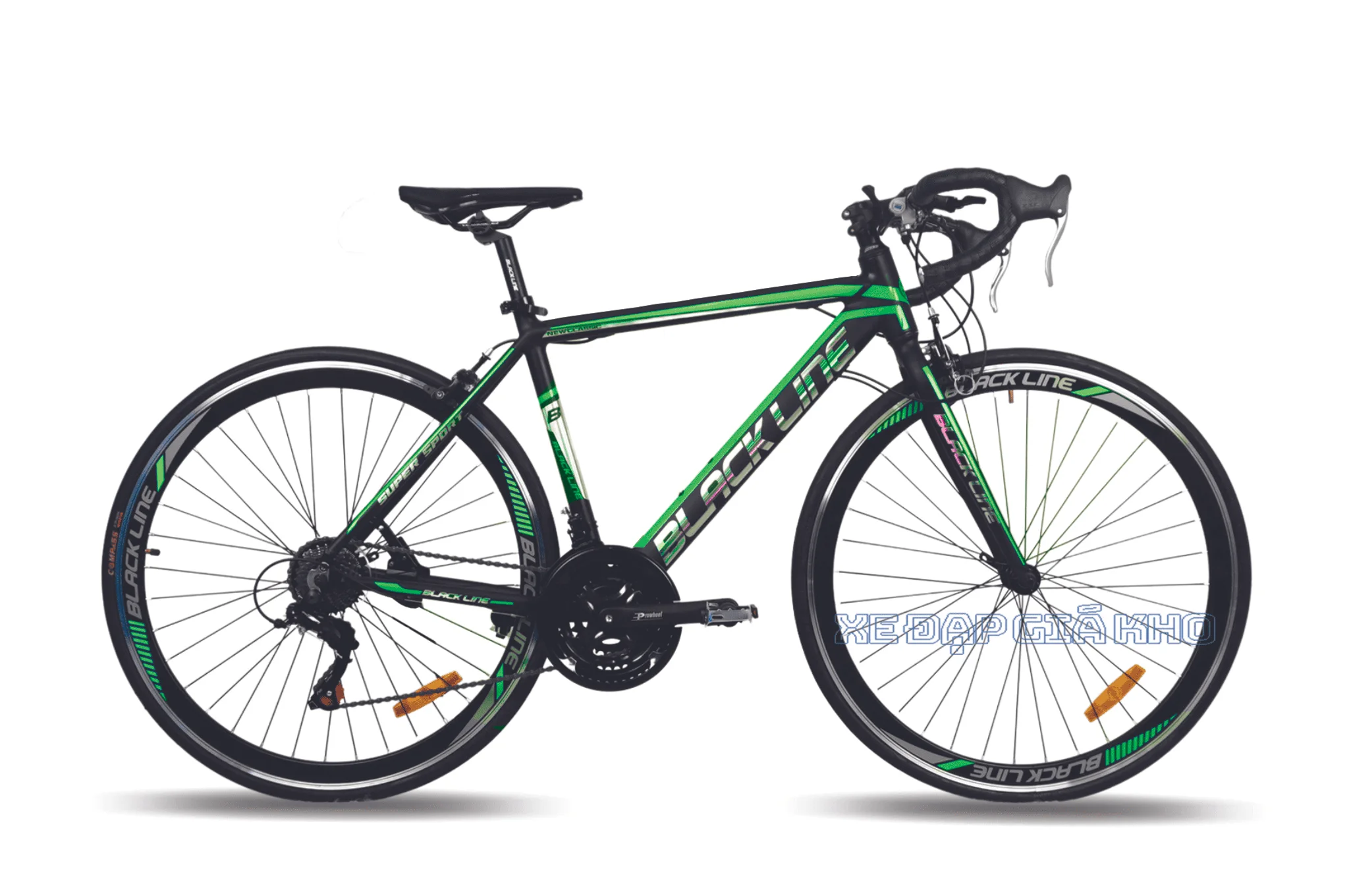Xe Đạp Thể Thao Black Line Khung Nhôm Cổ Cong