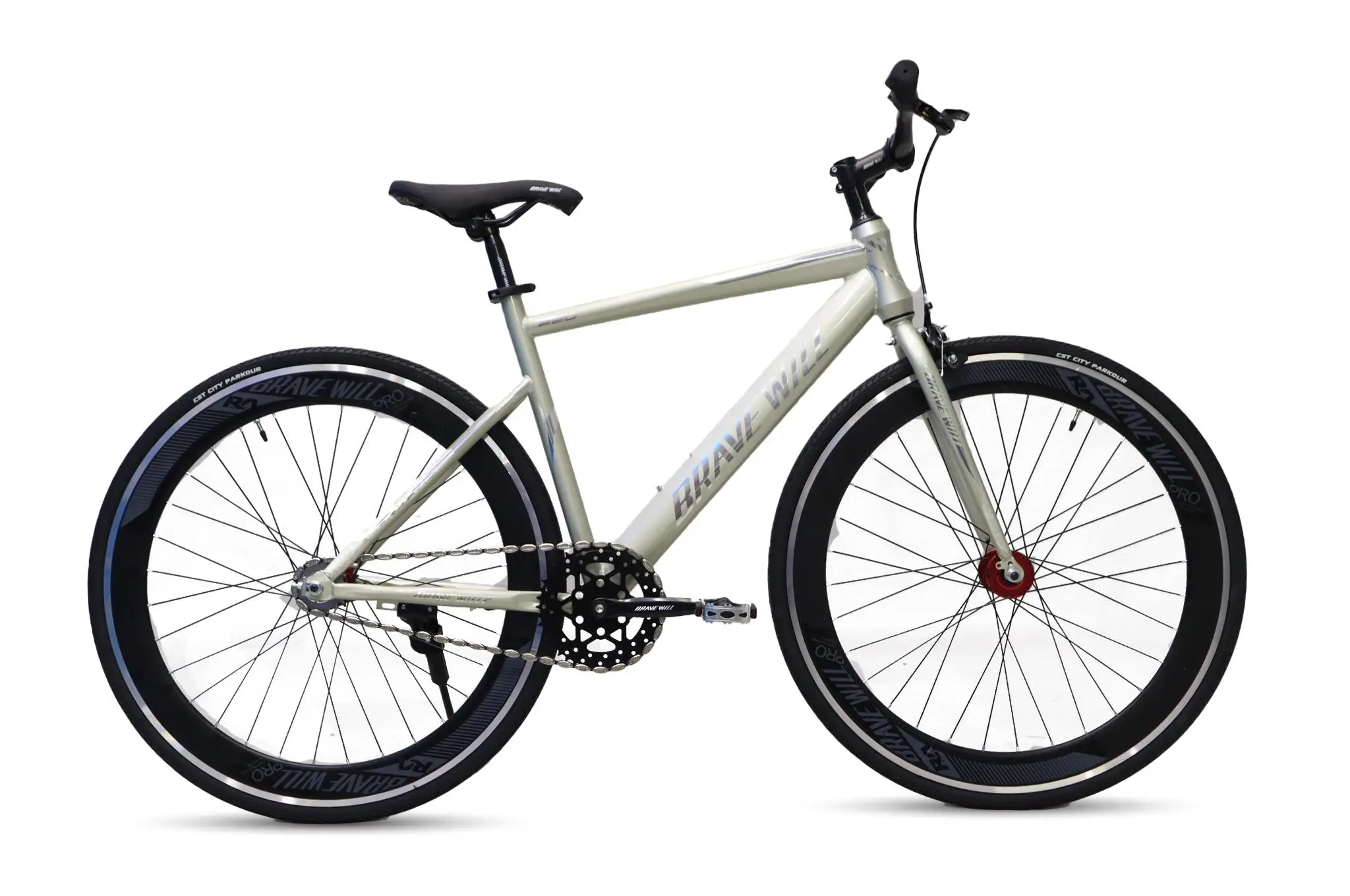 Xe Đạp Fixed Gear Brave Will Cổ Ngang 700c