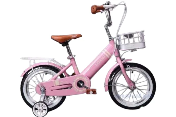 Xe Đạp Cho Bé 18 Inch Xaming Rổ Nâu Sườn Đơn Cao Cấp