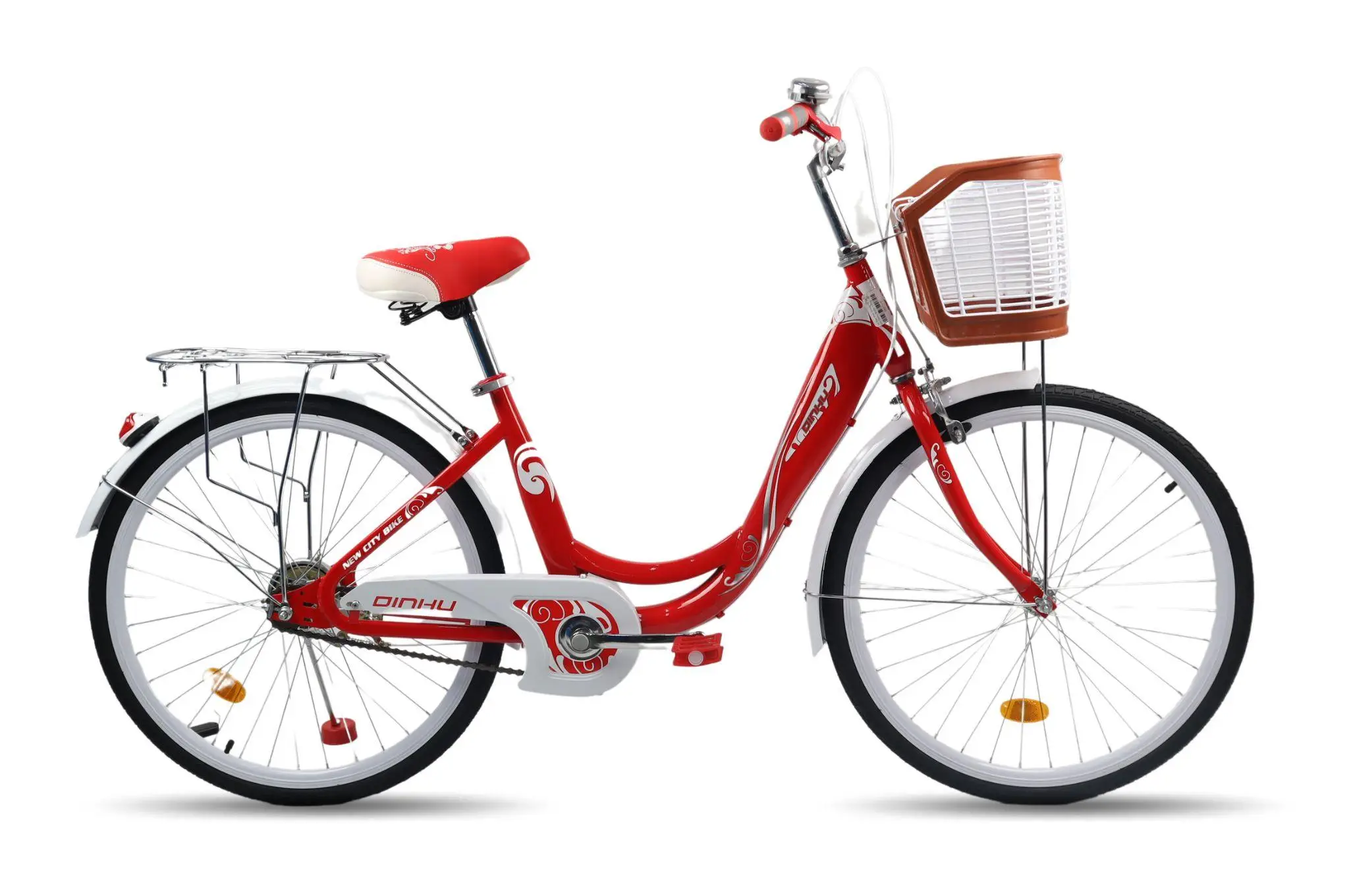 Xe Đạp Nữ Dinhu Sườn 1 Ống - Bánh 24 Inch