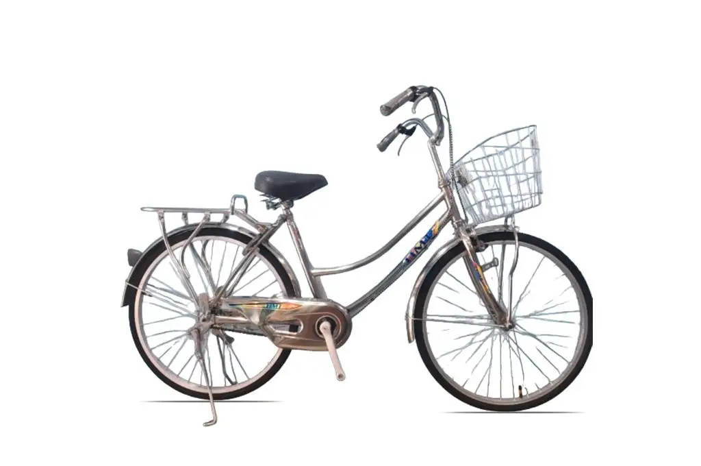 Xe Đạp Phổ Thông Inox @600 Mini 24 Inch - Sườn 2 ống 1 Xe Đạp Phổ Thông Inox @600 Mini 24 Inch - Sườn 2 ống