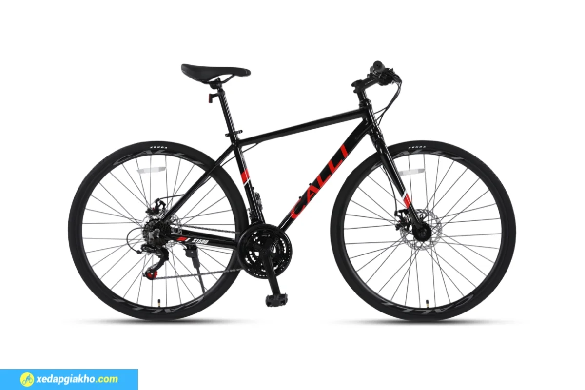 Xe đạp touring Calli S1500 màu đen đỏ