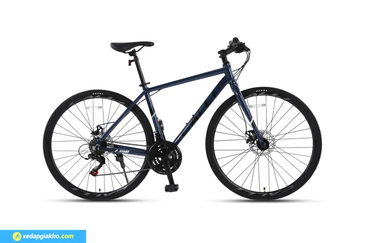 Xe đạp touring Calli S1500 màu đen xanh