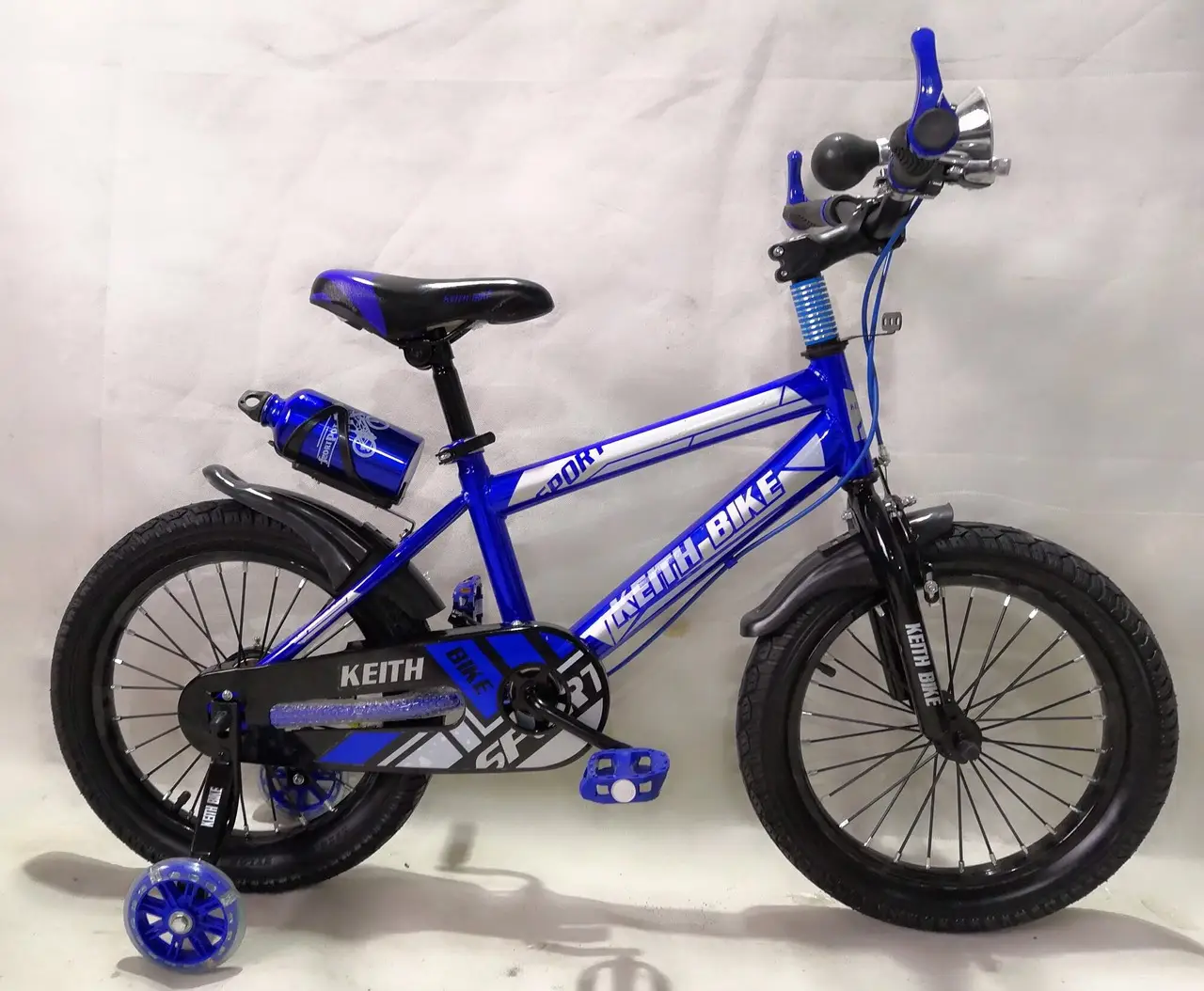 Xe Đạp Trẻ Em 16 Inch Keith Bike Bình Nước - Cam