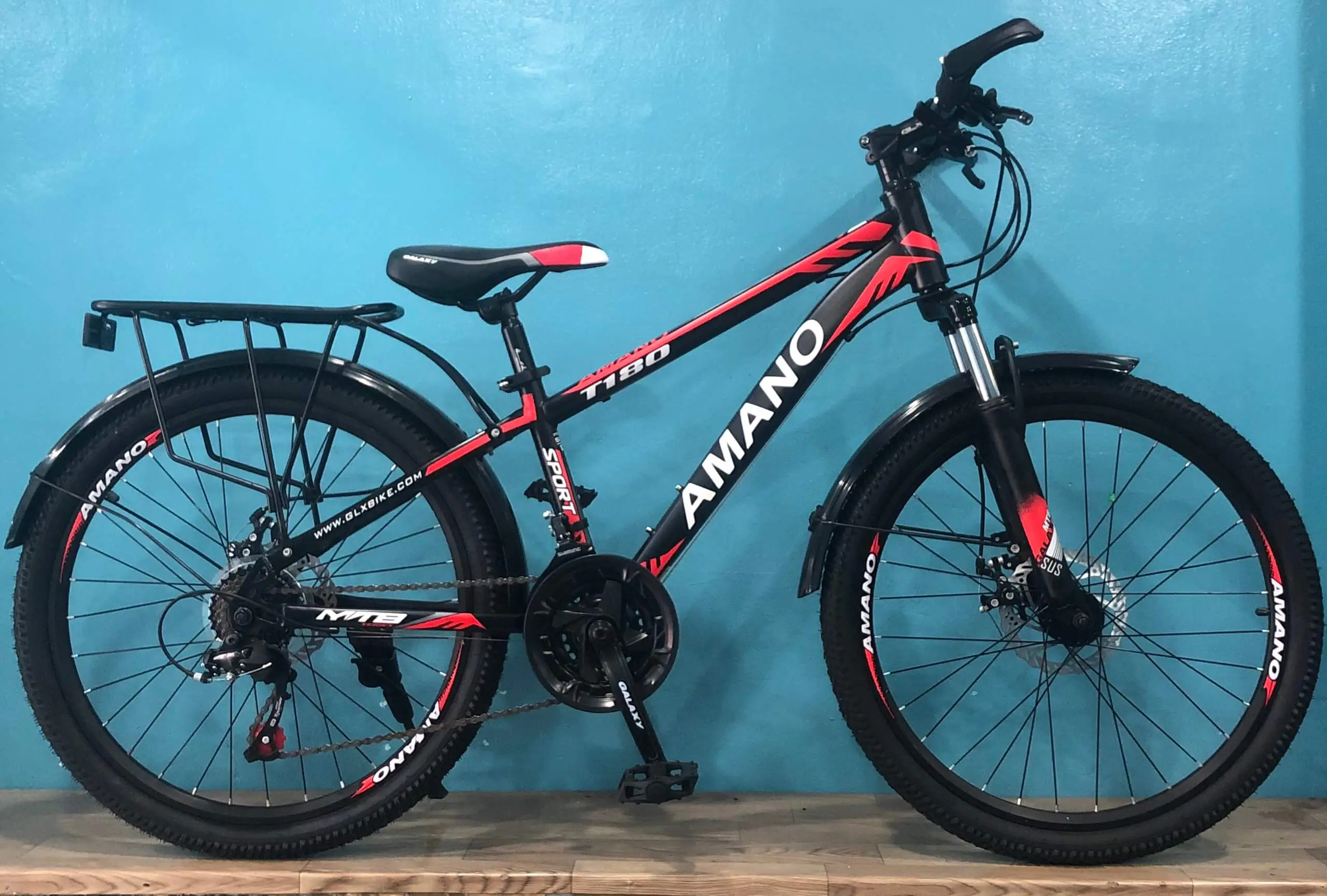 Xe Đạp Thể Thao 26 Inch Galaxy AMANO T180 - Màu Đen Vàng