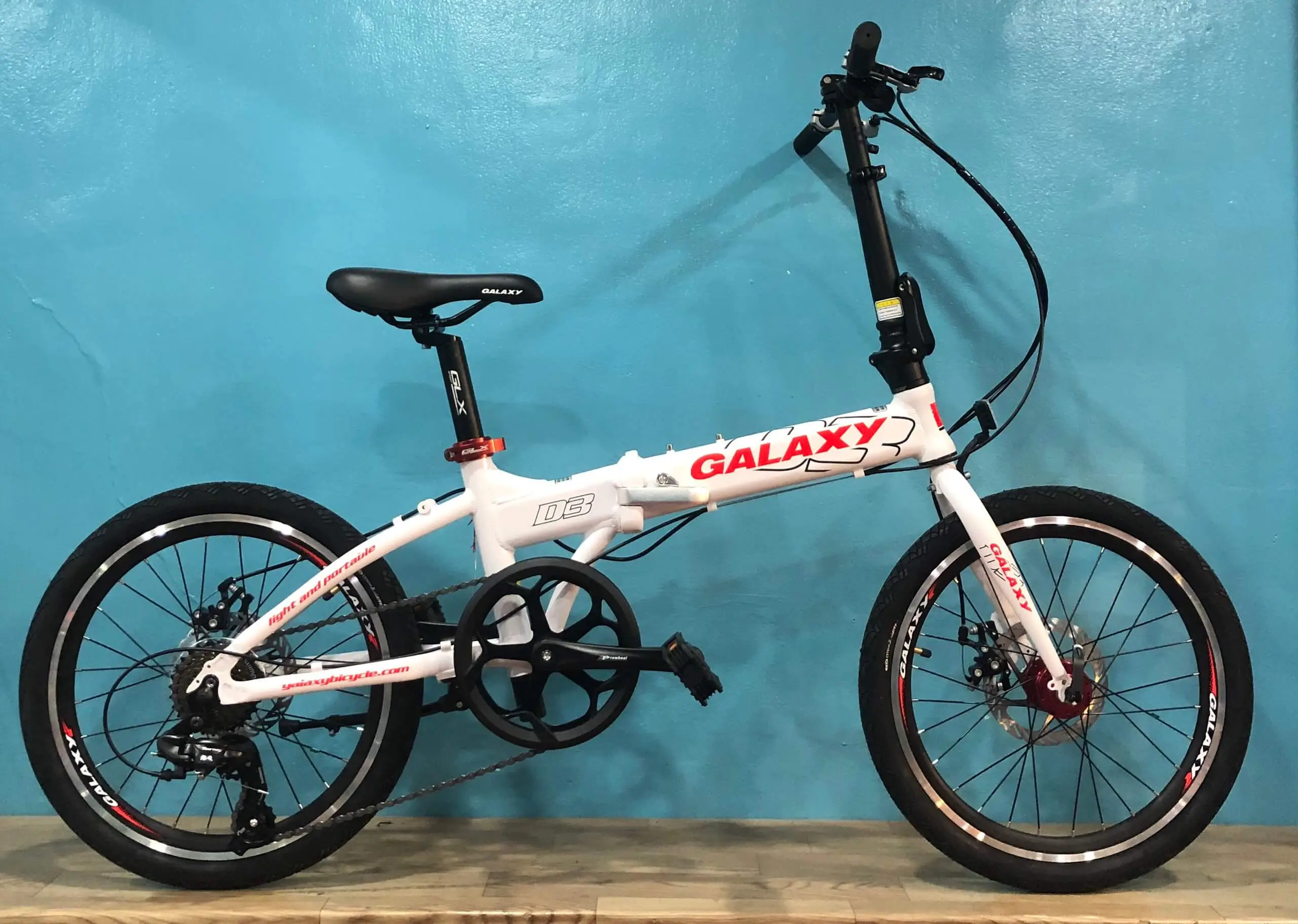 Xe Đạp Gấp Galaxy D3 Khung Nhôm Cao Cấp - Màu Đen