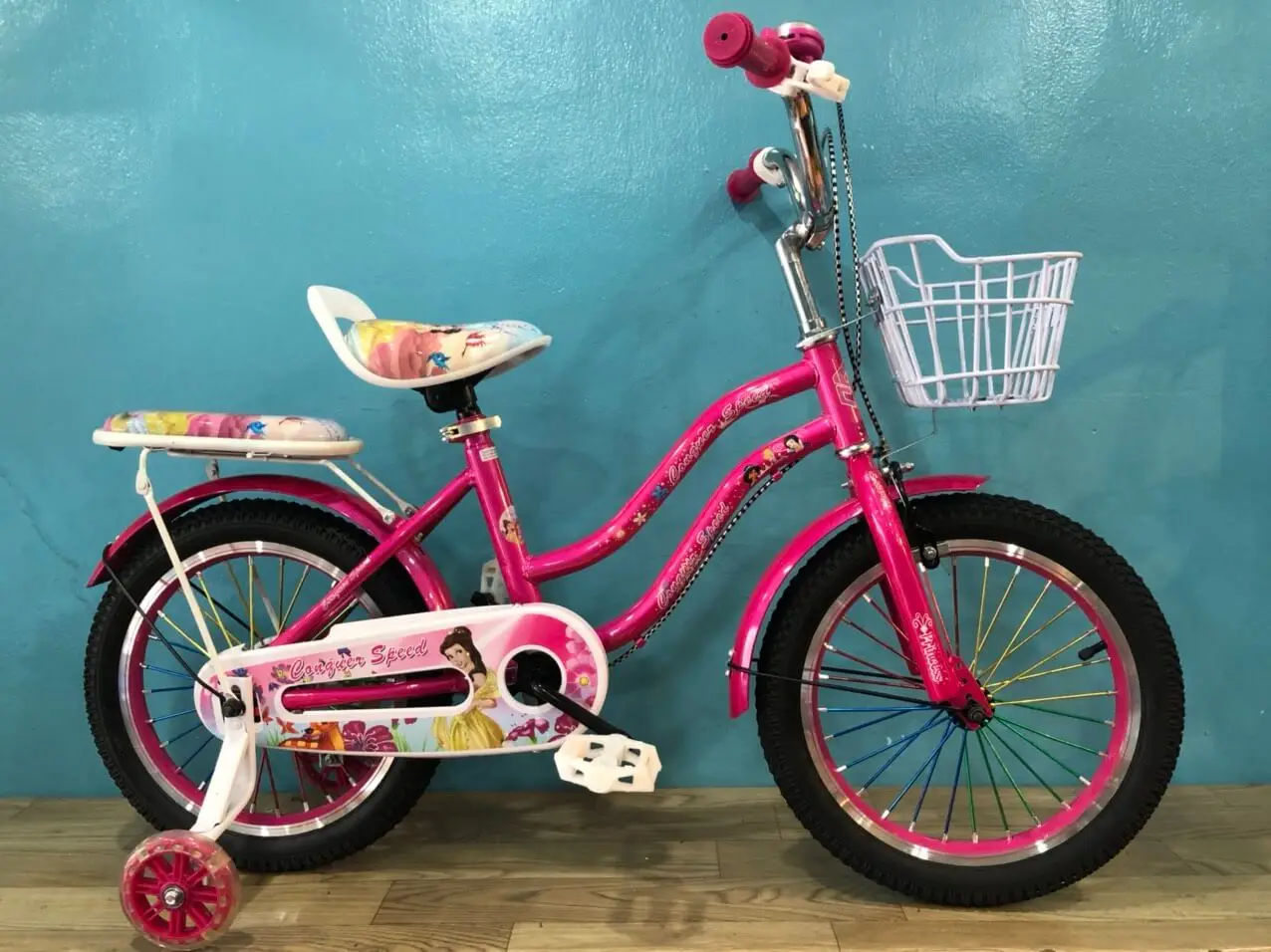 Xe Đạp 16 Inch Nữ Conquer Speed Sườn 2 ống - Màu Hồng