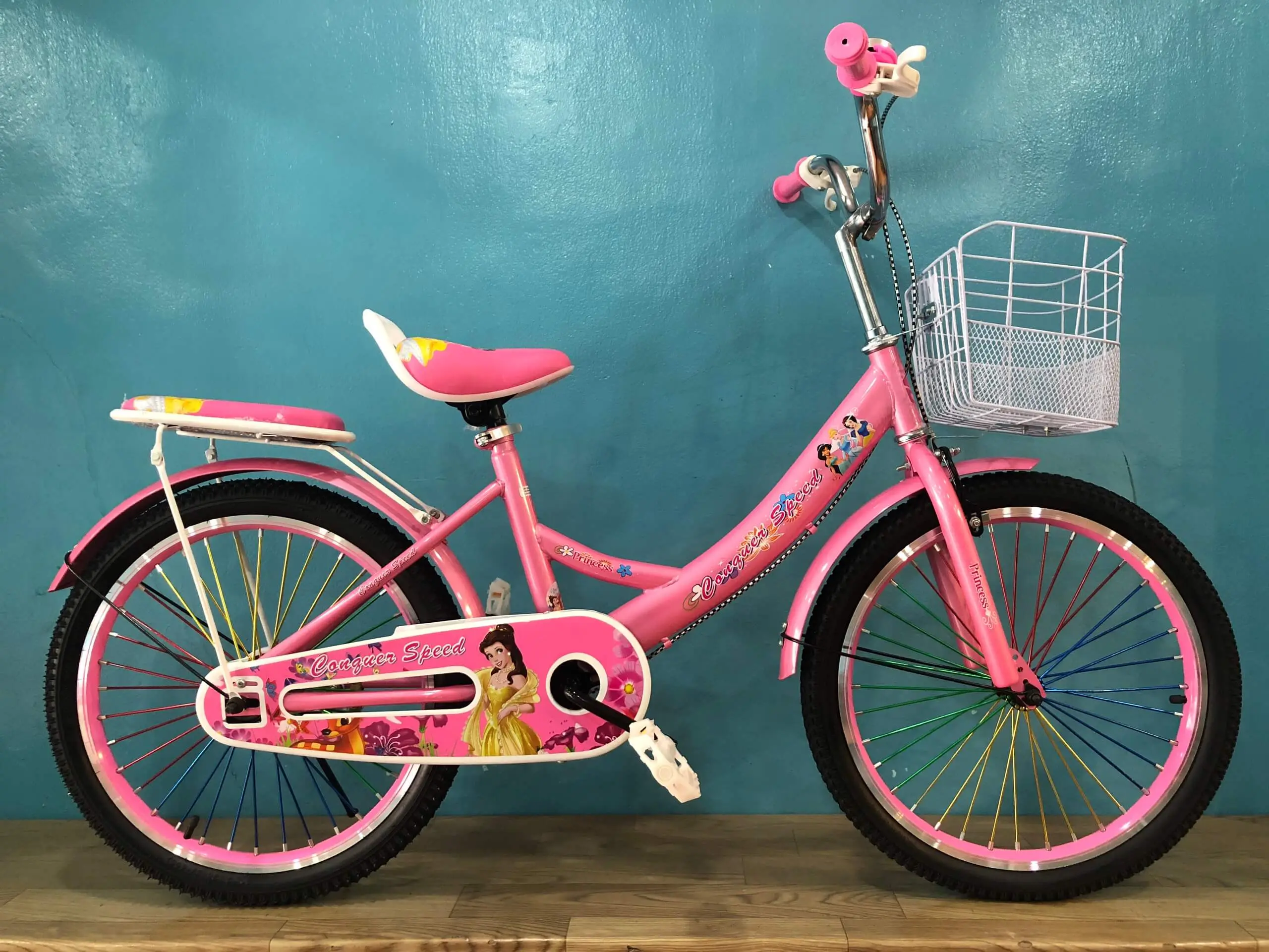 Xe Đạp Trẻ Em 20 Inch Conquer Speed Bé Gái – Hồng (Sao chép)