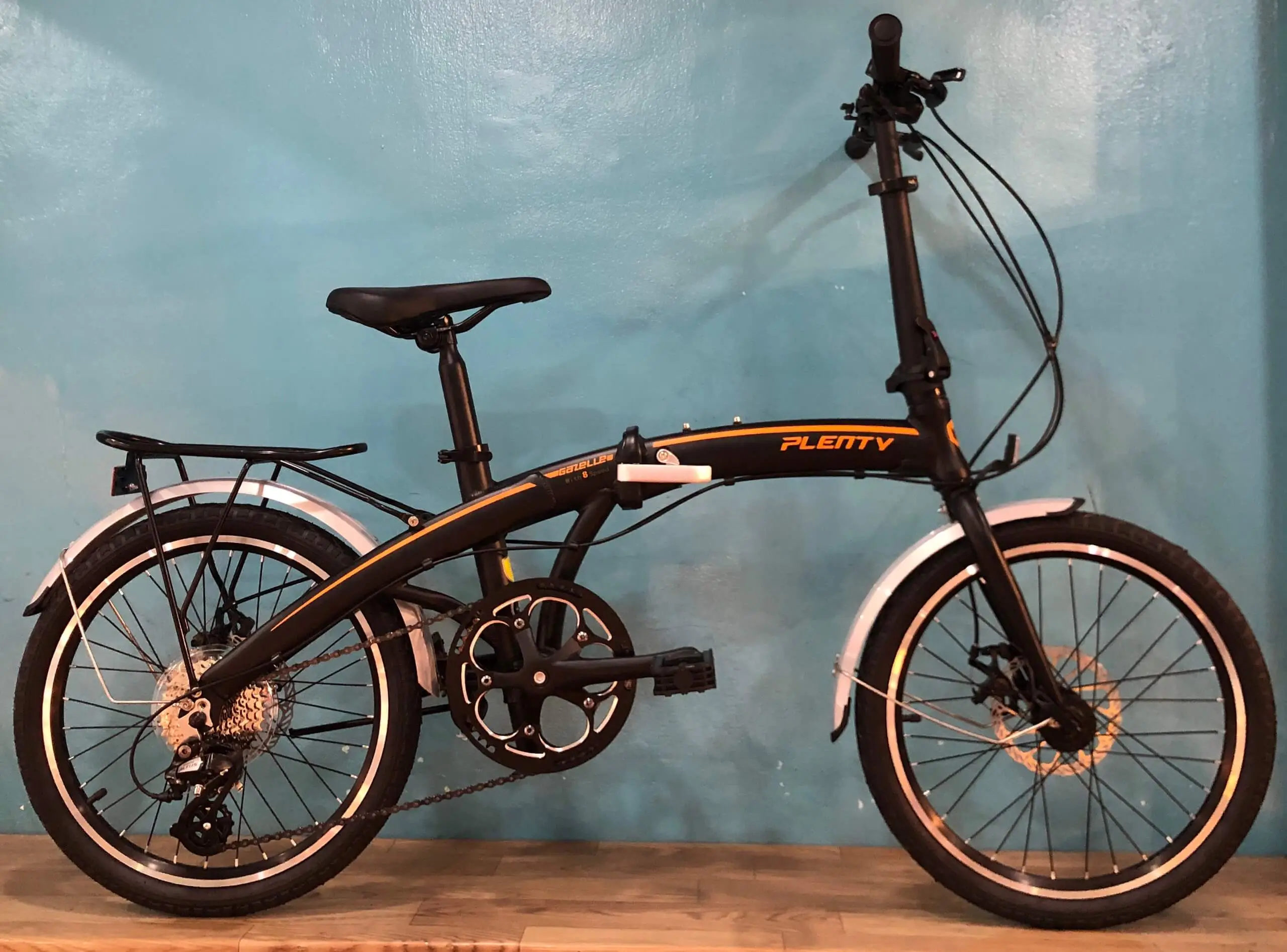 Xe Đạp Gấp 20 Inch PLENTY GAZELLE Khung Nhôm Cao Cấp - Đen Vàng