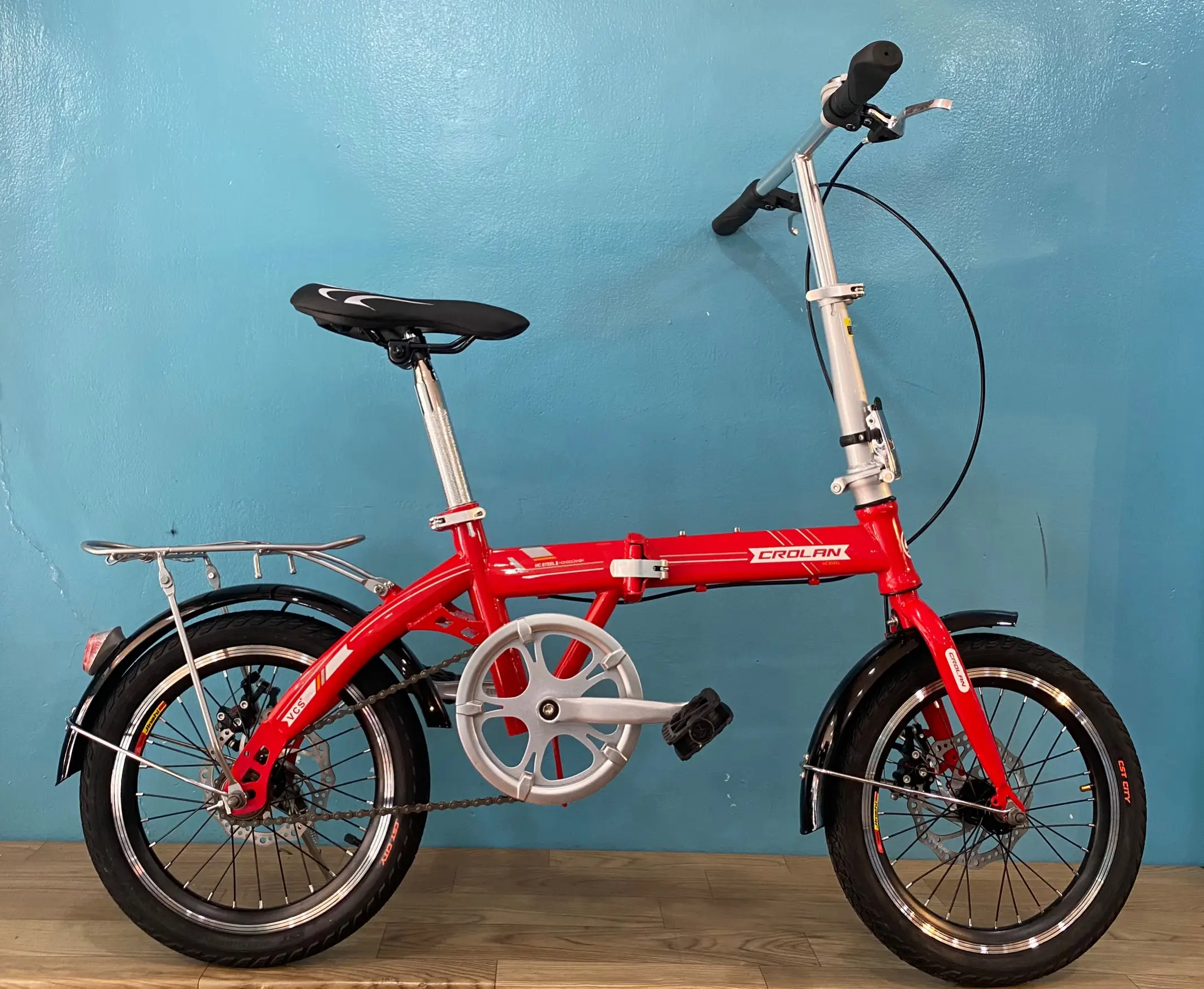 Xe Đạp Gấp 16 Inch Crolan Khung Thép